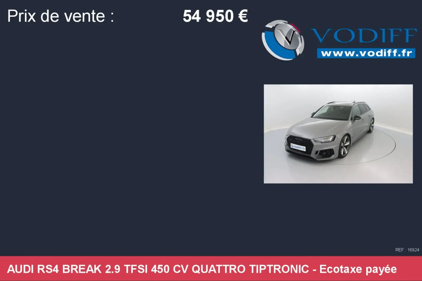 Audi RS4 BREAK 2.9 TFSI 450 CV QUATTRO TIPTRONIC Grau - 2