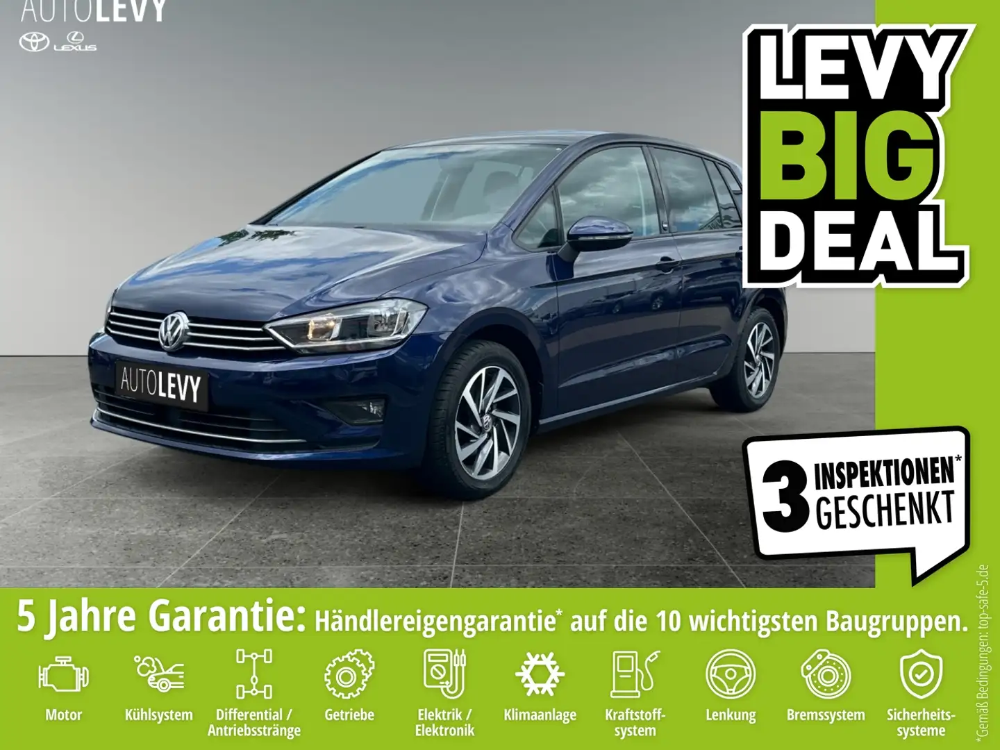 Volkswagen Golf Sportsvan VII 1.6 TDI SOUND *KLIMA*NAVI*PDC* Bleu - 1