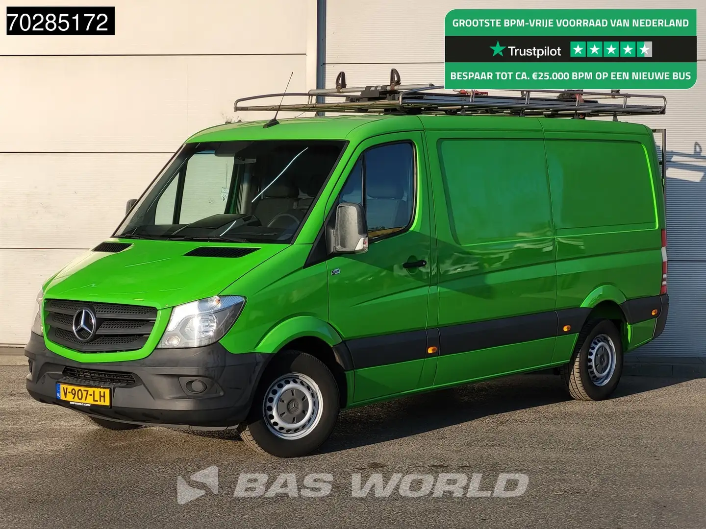 Mercedes-Benz Sprinter 314 CDI Automaat Euro6 L2H1 Trekhaak Navi Airco Ca Groen - 1