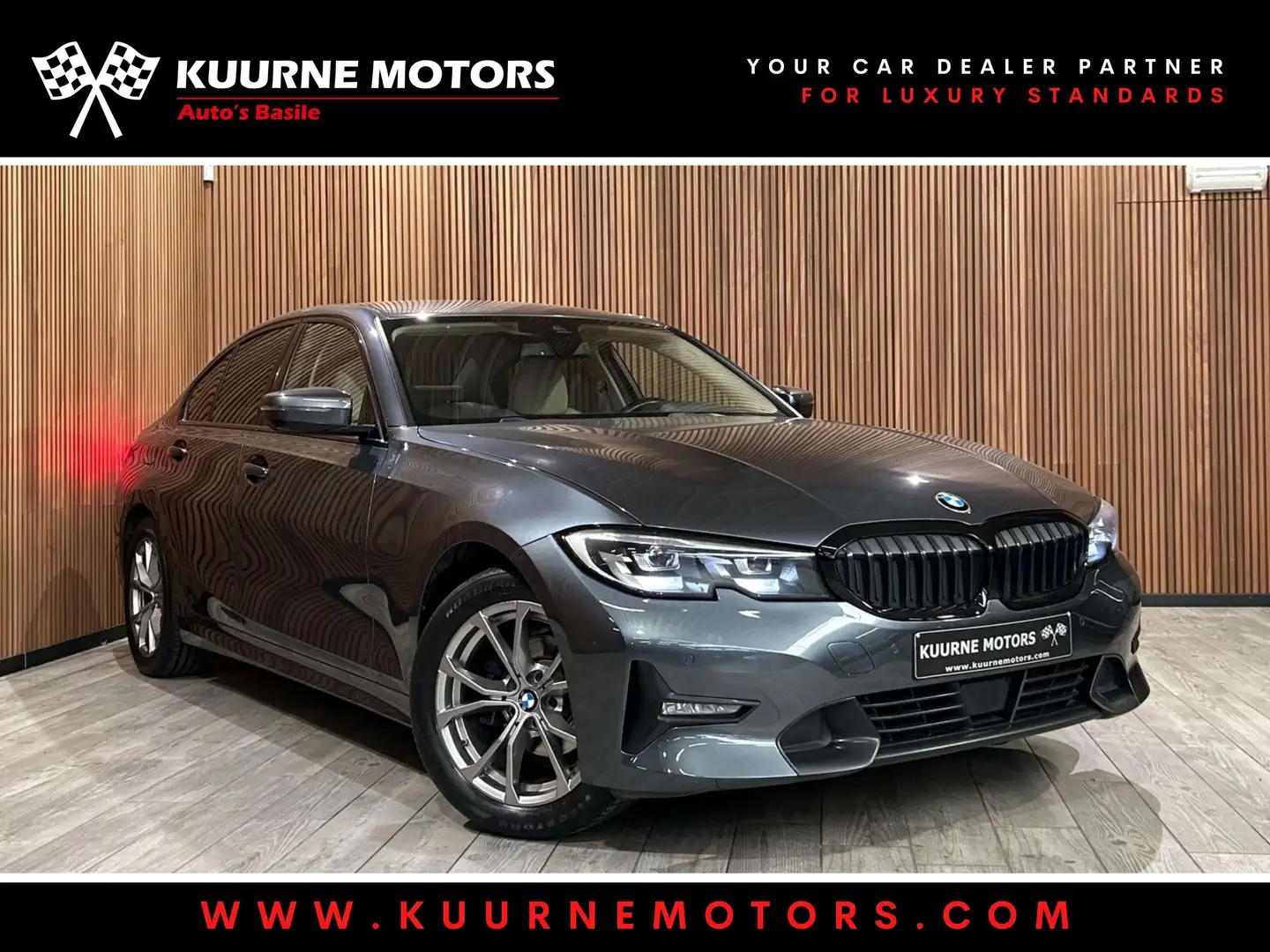 BMW 318 dA Berline Alu17\/Leder/SportZet/Acc *1j garantie* Gris - 1