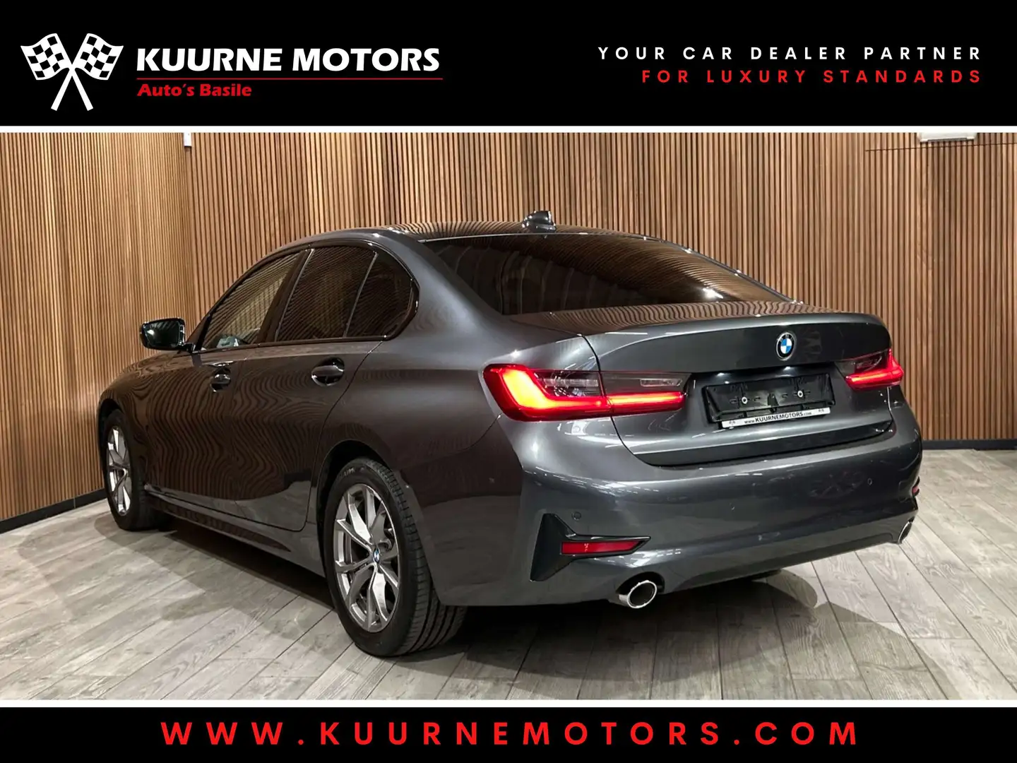 BMW 318 dA Berline Alu17\/Leder/SportZet/Acc *1j garantie* Gris - 2