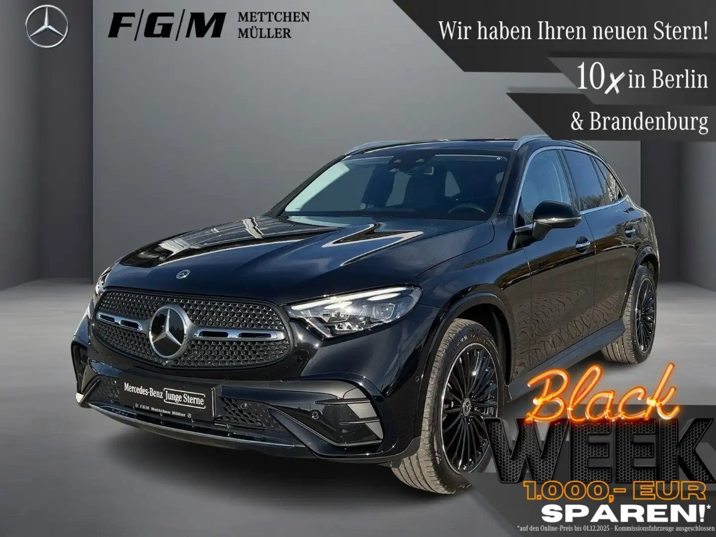 Mercedes-Benz GLC 220 d 4M AMG Line Burm|DigiLight|HeadUp Schwarz - 1