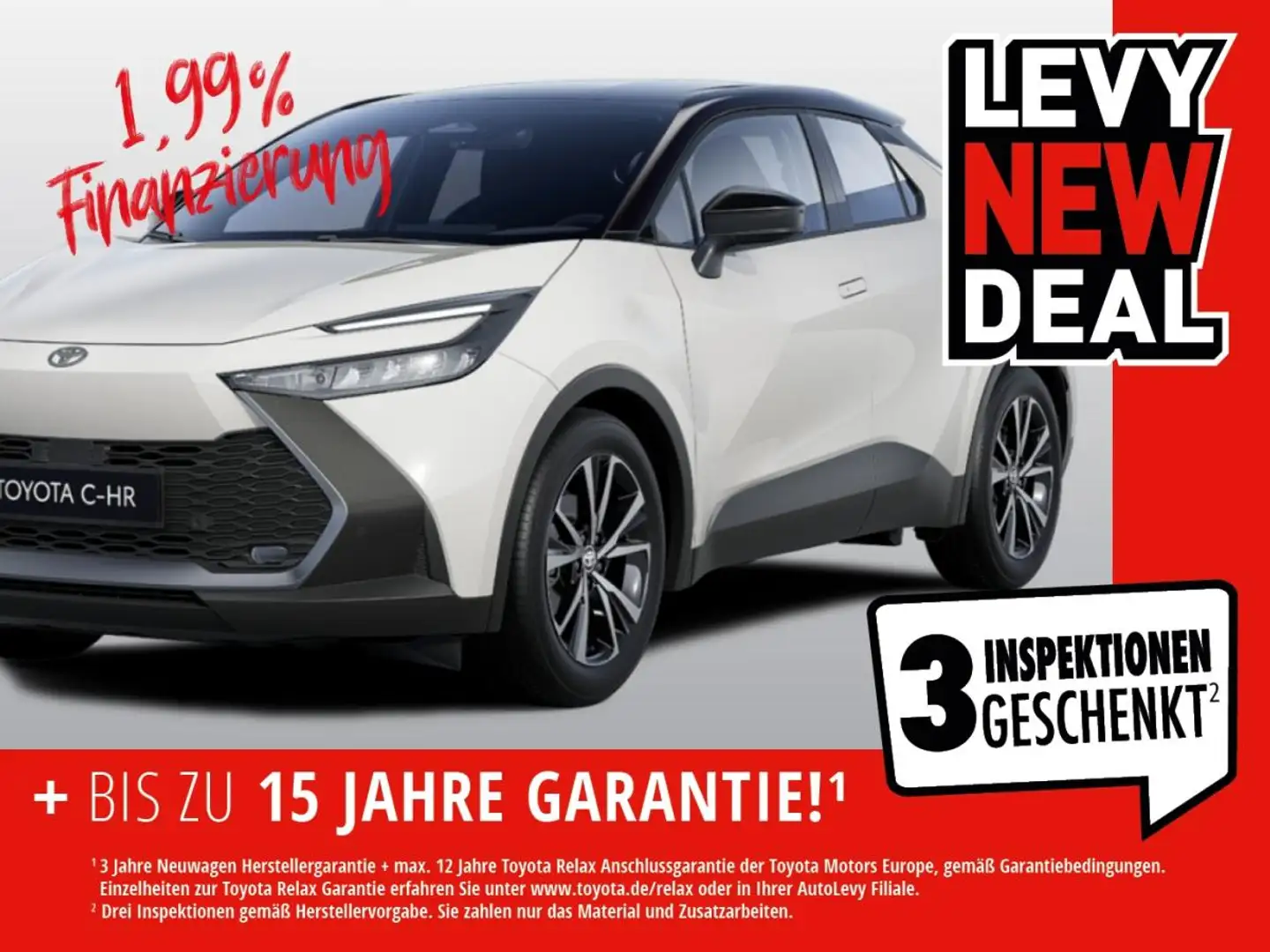 Toyota C-HR 1.8 Hybrid Teamplayer Summer Special 1,99%&#128262 Weiß - 1