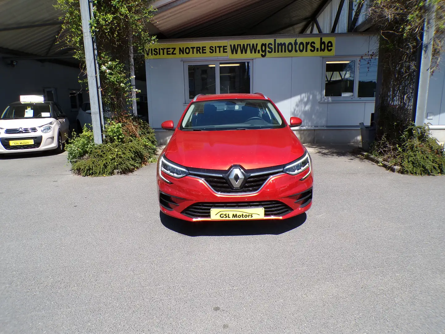 Renault Megane 1.0TCe 114cv break rouge 03/22 92.499km Airco GPS Rood - 2