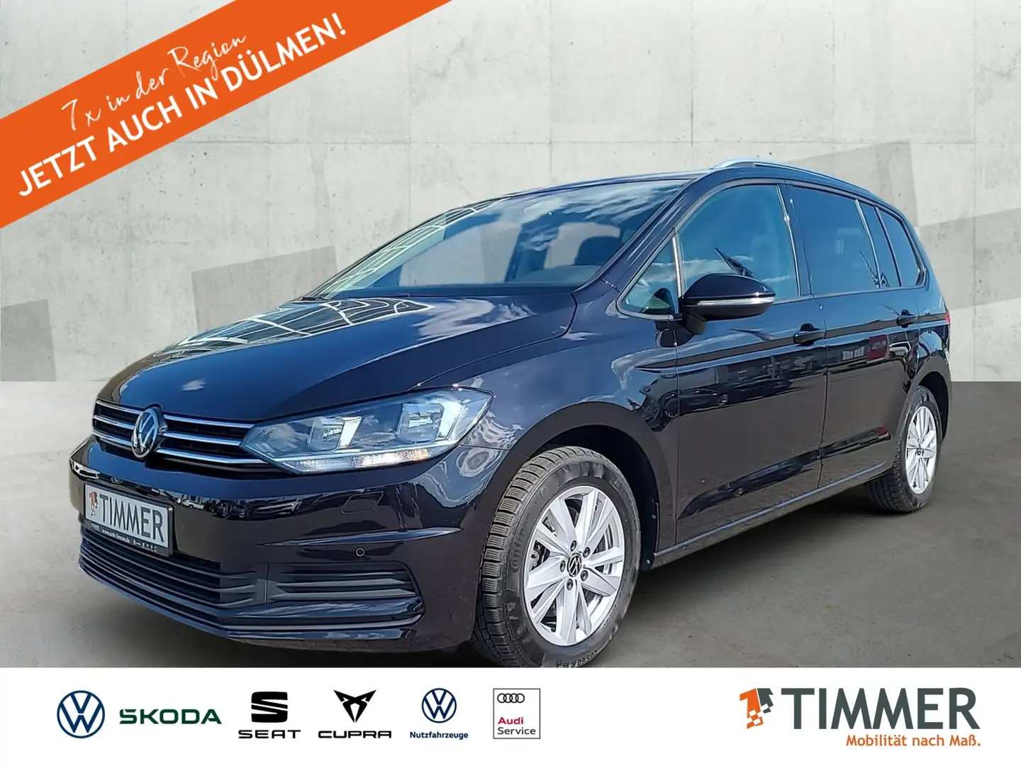 Volkswagen Touran 1.5 TSI DSG COMFORT *7-SITZ *AHK *VIRTUAL *RKAM * Schwarz - 1