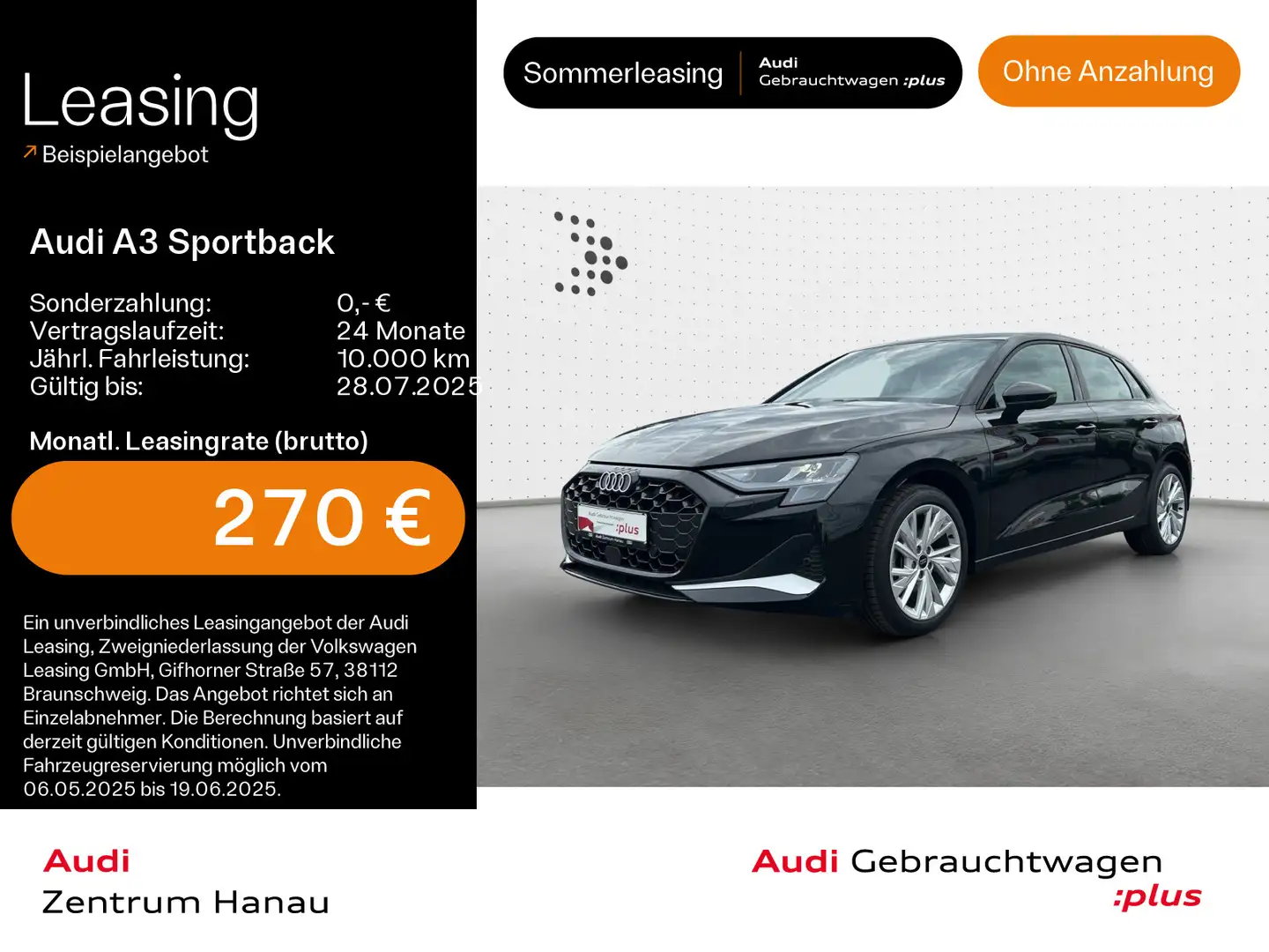 Audi A3 35 TDI advanced*SONOS*NAVI-PLUS*HUD Schwarz - 1