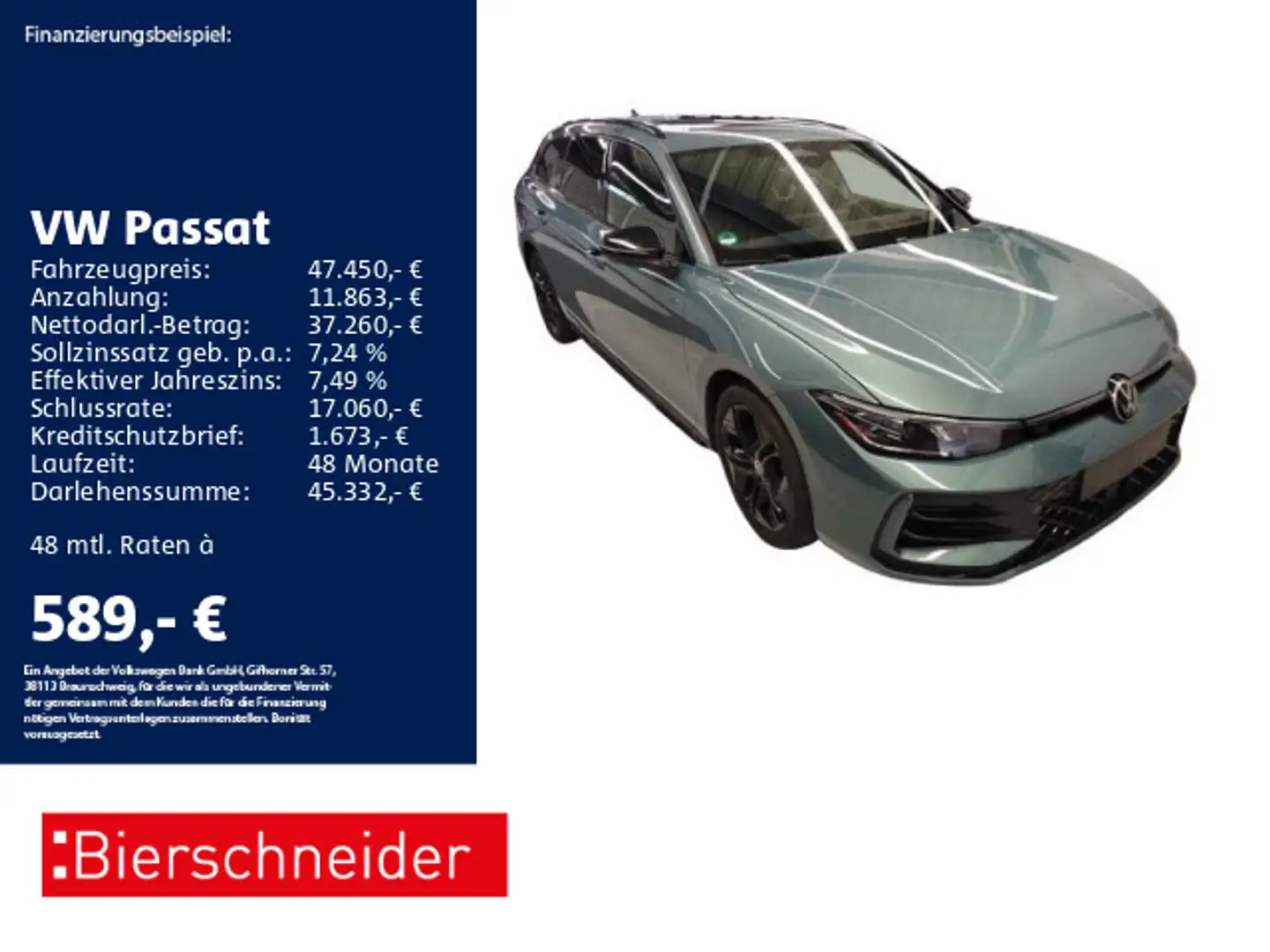 Volkswagen Passat Variant Passat 2.0 TSI DSG 4Mo R-Line Black AHK PANO STA Blau - 1