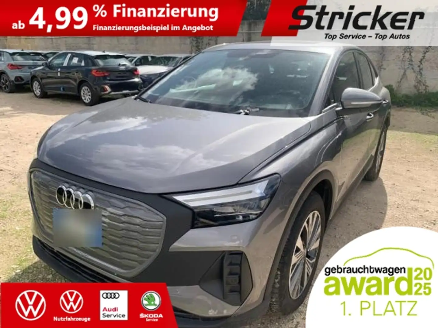 Audi Q4 e-tron Sportback 40 299,-ohne Anzahlung Pano Silber - 2