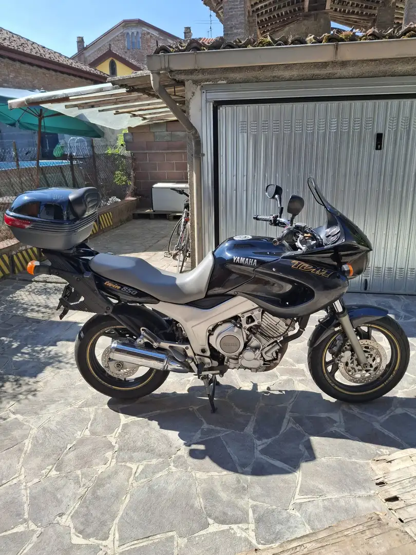 Yamaha TDM 850 cavalletto centrale catena nuova borse laterali ca Nero - 1