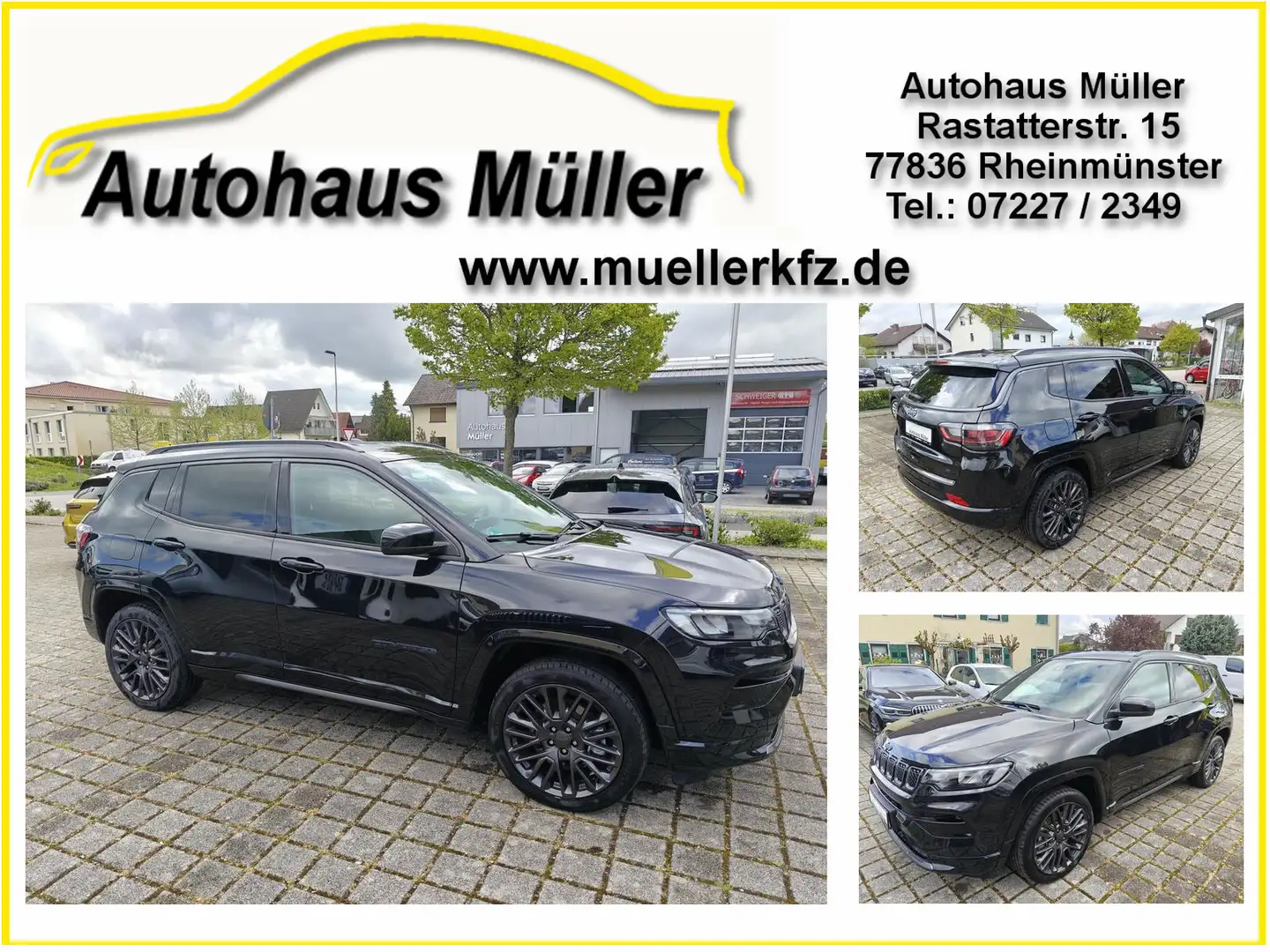 Jeep Compass S Plug-In Hybrid 4WD Schwarz - 1