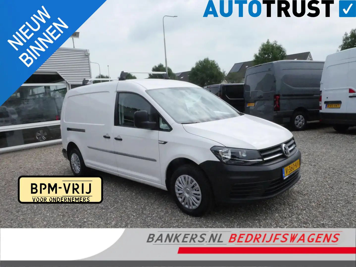 Volkswagen Caddy 2.0 TDI 75PK, L2H1 BMT Maxi, Airco Wit - 1