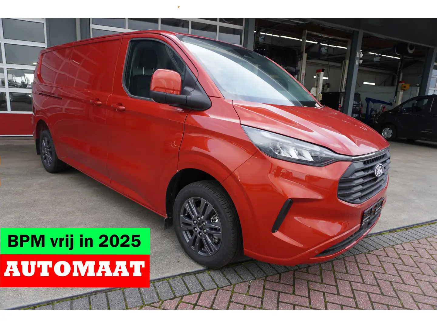 Ford Transit Custom 320L 2.0 TDCI 170PK L2H1 Limited Automaat Nr. V058 Rood - 1
