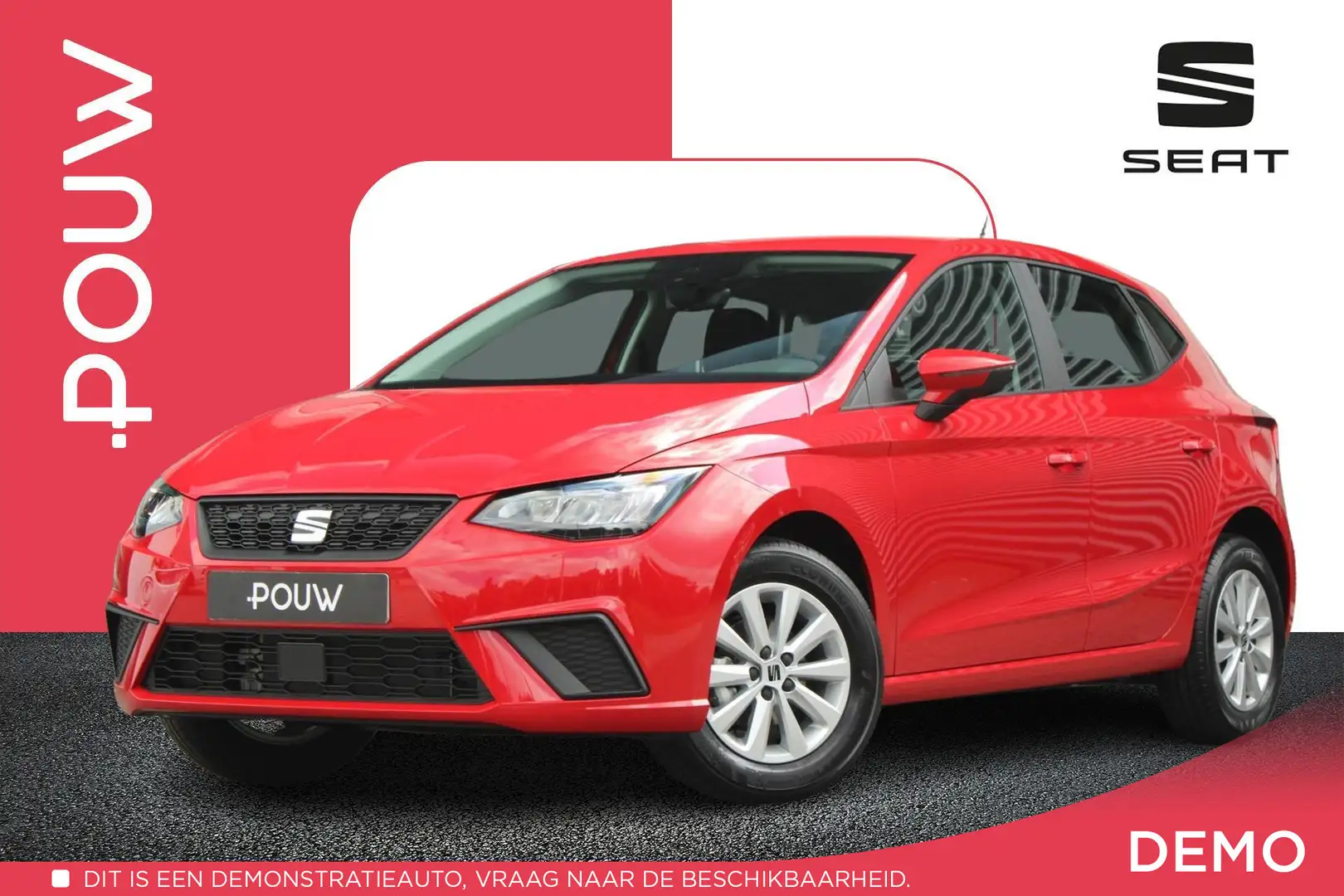 SEAT Ibiza 1.0 TSI 95pk Style | Full Link Navigatie | LED Kop Rood - 1