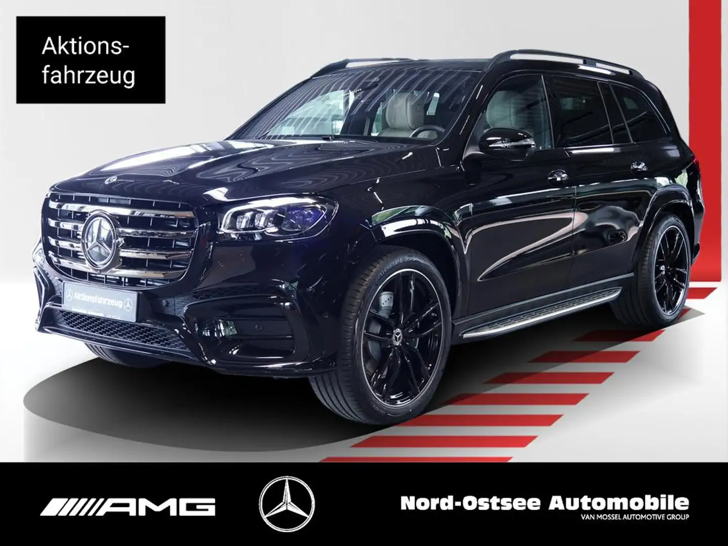 Mercedes-Benz GLS 450 d 4M AMG NIGHT PANO AHK AKUSTIK STANDH. Zwart - 1
