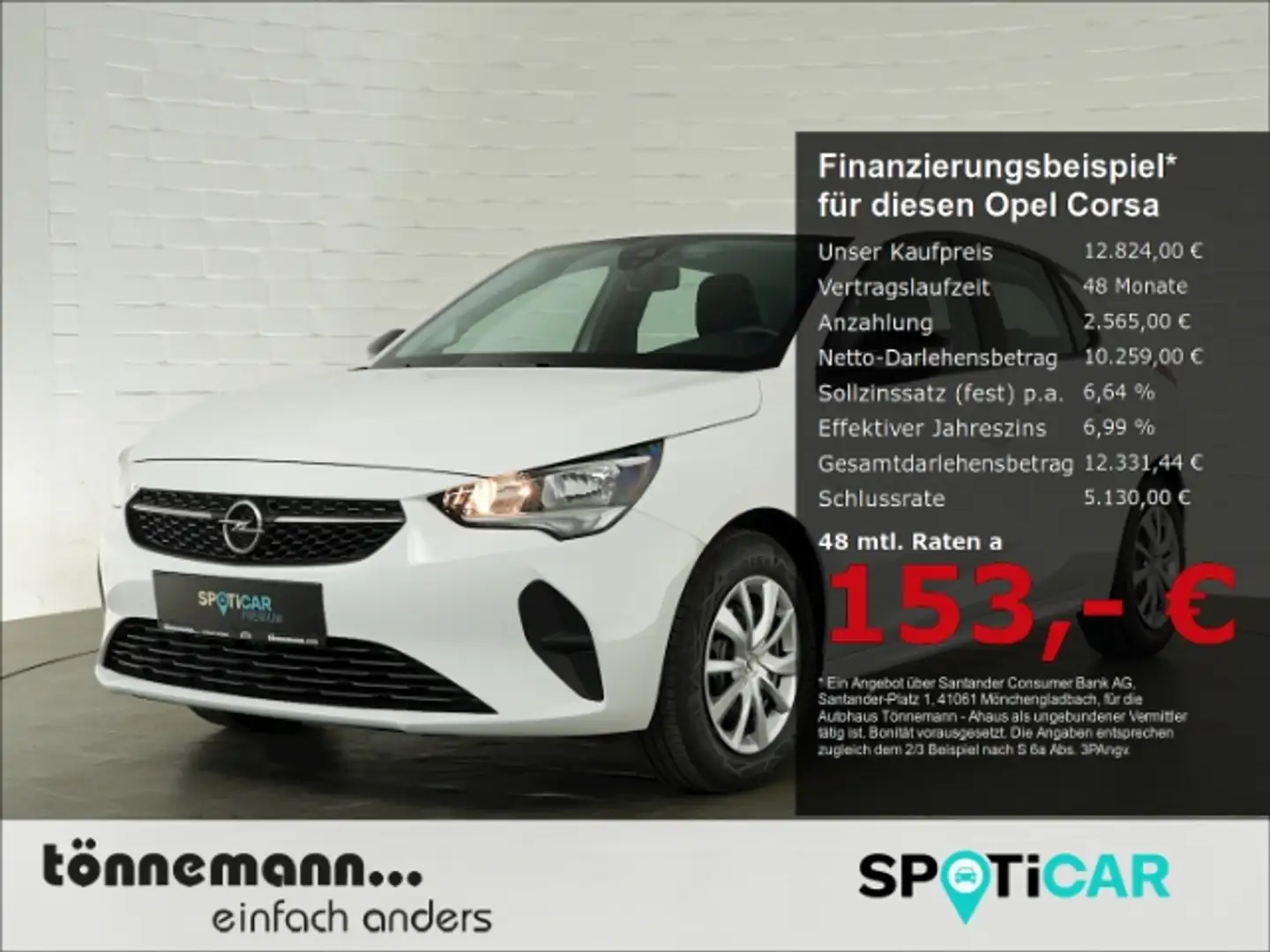 Opel Corsa F EDITION+KLIMAANLAGE+DAB+MÜDIGKEITSWARNUNG+RADIO Blanc - 1
