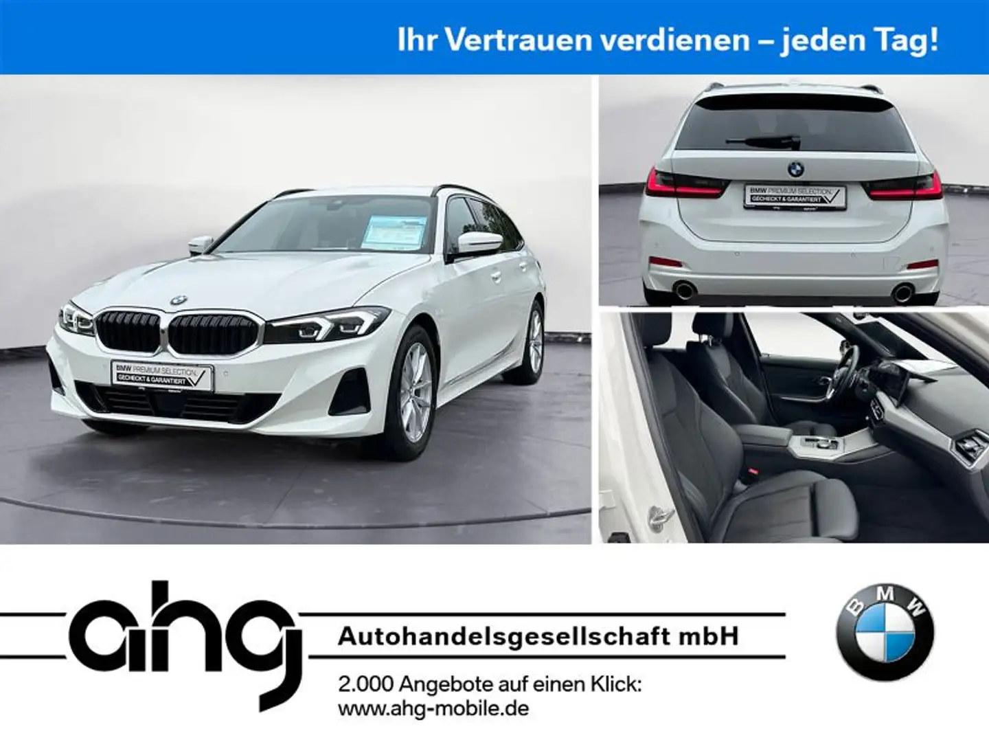 BMW 318 d Touring Auto Navi 360° Kamera Sportsitze AH Weiß - 1