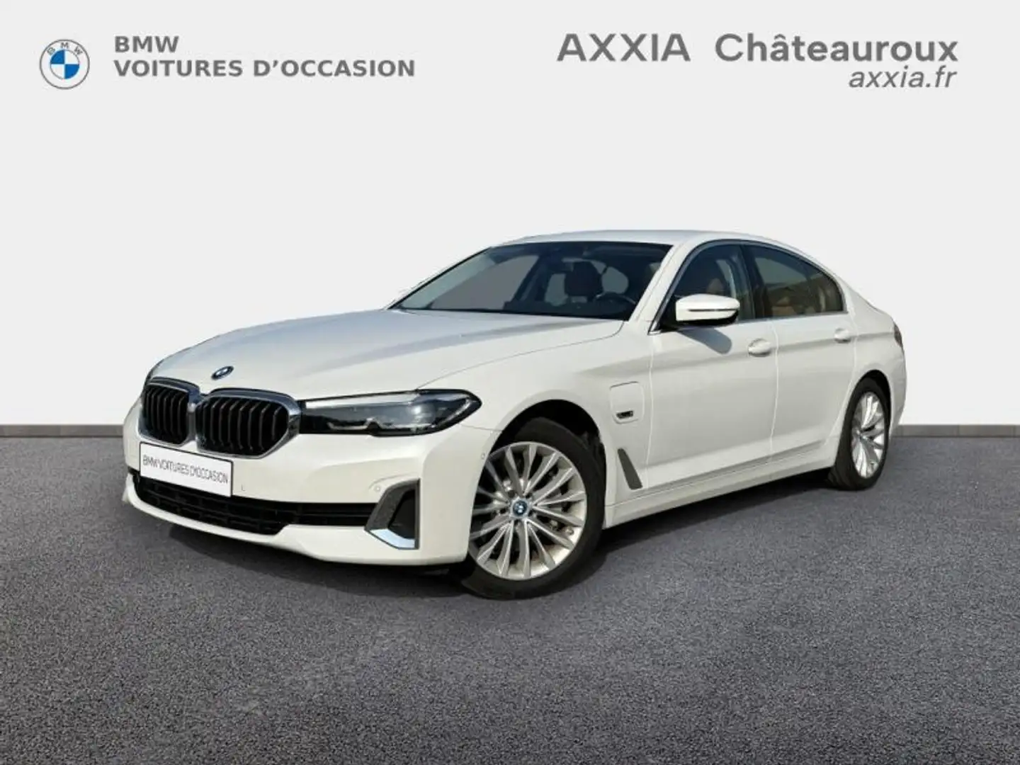 BMW 530 530eA 292ch Luxury Steptronic Blanc - 1