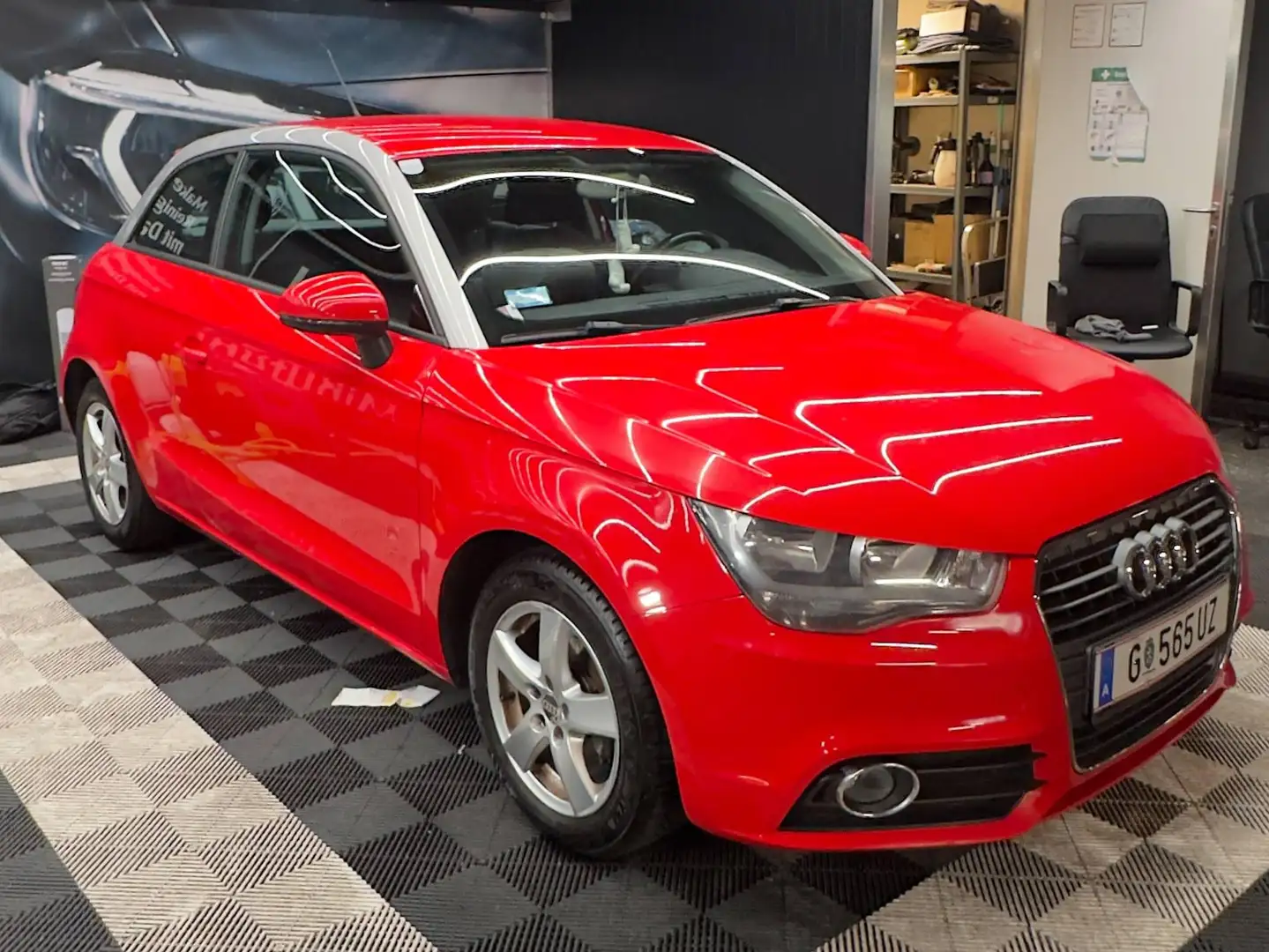 Audi A1 1,2 TFSI | Carplay | Rückfahrcam | Subwoofer | Pickerl bis 03/27 Limousine Rot - 2