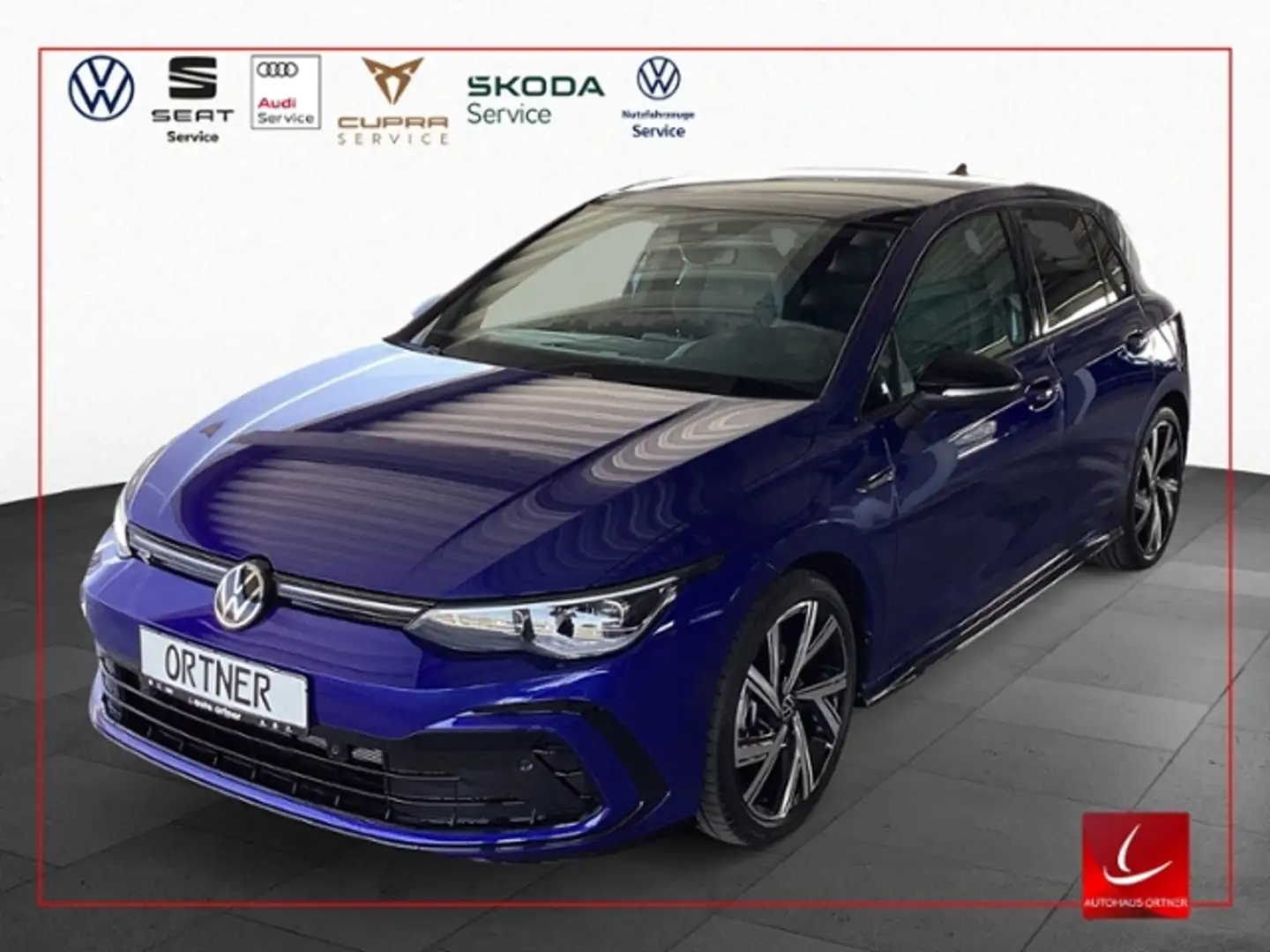 Volkswagen Golf VIII R-LINE 1,5 eTSI DSG BLACK STYLE PANO KAMERA Bleu - 1