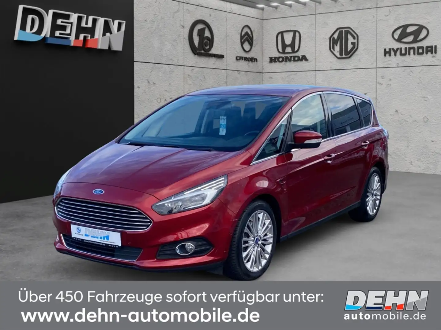 Ford S-Max 2.0 EB AT Titanium Business LED AHK SHZ Rosso - 2