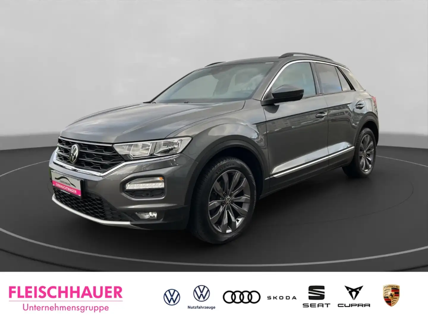 Volkswagen T-Roc Sport TSI DSG+NAVI+AHK+KLIMAAUT+KAMERA Grau - 1