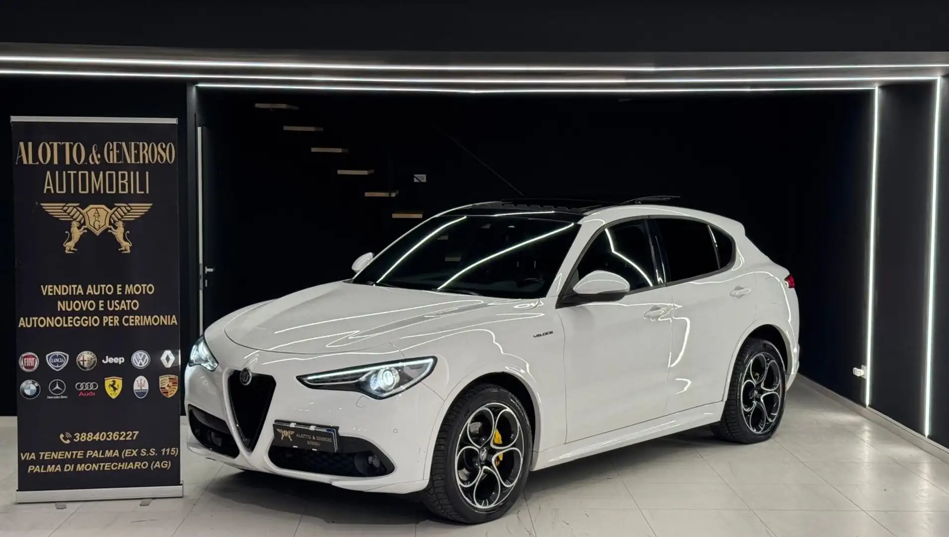 Alfa Romeo Stelvio Stelvio 2.2 Turbodiesel 210 CV AT8 Q4 Veloce Blanc - 1