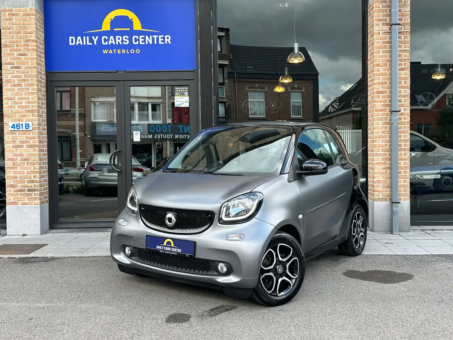smart forTwo 0.9 Turbo Prime DCT I 90cv I Cuir I Carplay I Navi Grijs - 1