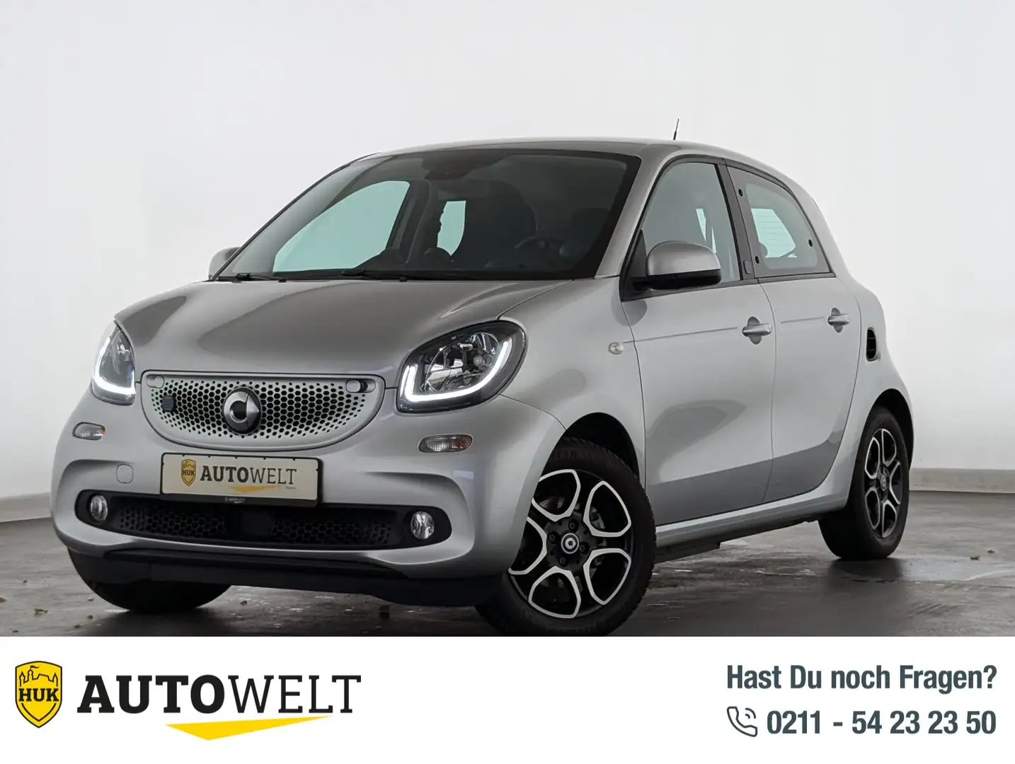 smart forFour EQ prime LEDER+TEMP+KLIMA+SHZ+NAVI Sitzhzg./BC Silber - 1