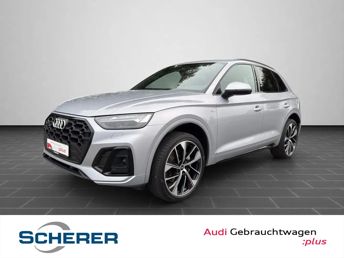 Audi Q5 S line 55 TFSIe MATRIX ACC RFK B&O Silber - 1