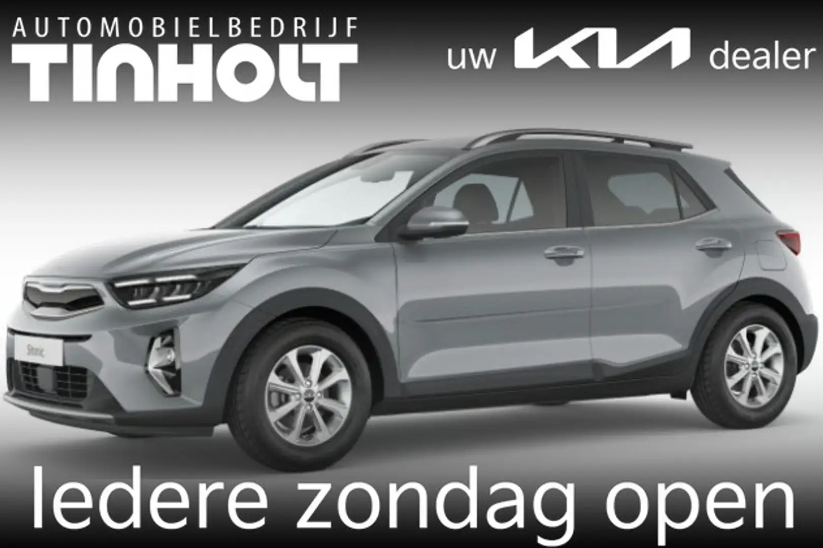 Kia Stonic 1.0 T-GDi MHEV DynamicLine Automaat Direct Uit Voo Zwart - 1