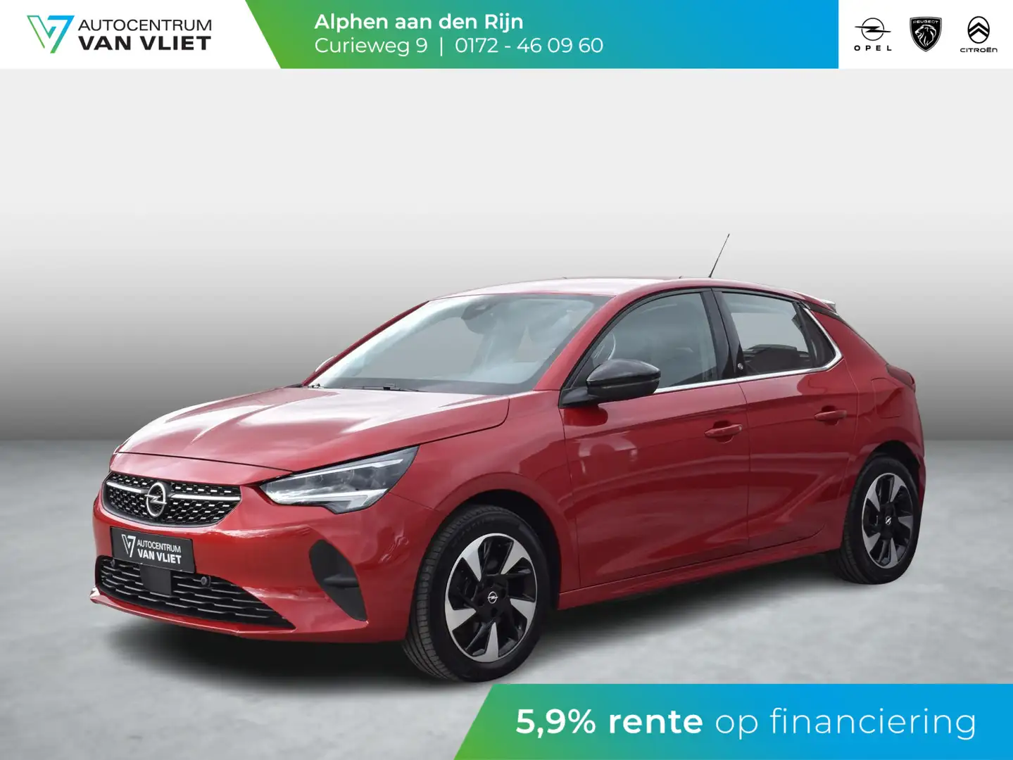 Opel Corsa-e Level 3 50 kWh NAVIGATIE "10 | CARPLAY | ACHTERUIT Rood - 1