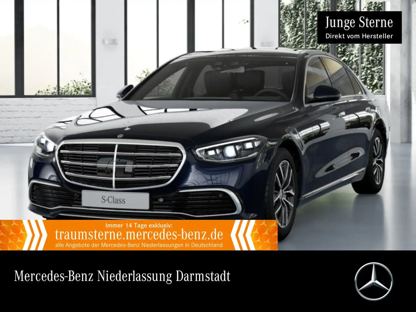 Mercedes-Benz S 400 d 4M PANO+360+MULTIBEAM+FAHRASS+HUD+KEYLESS Blau - 1