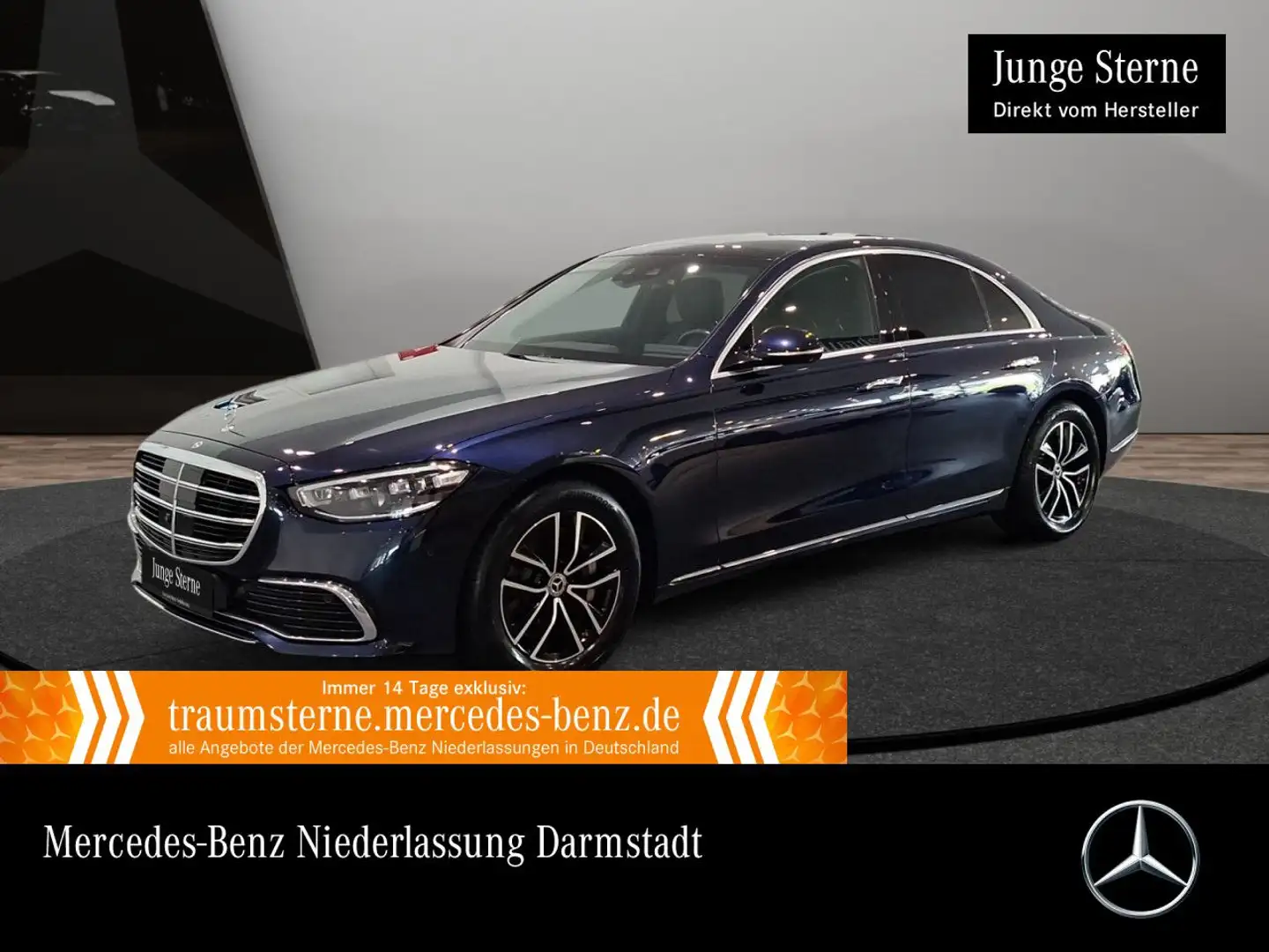 Mercedes-Benz S 400 d 4M PANO+360+MULTIBEAM+FAHRASS+HUD+KEYLESS Bleu - 1