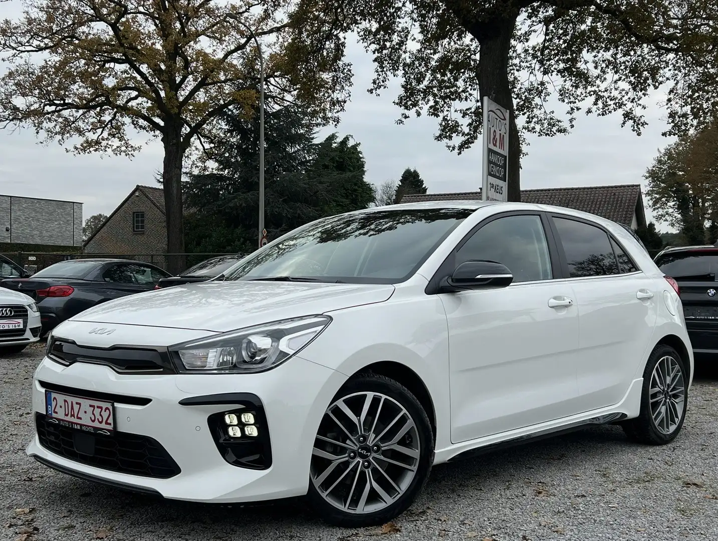 Kia Rio 1.0i GT Line 2023 89Dkm Camera Zetelverw. Garantie Wit - 1