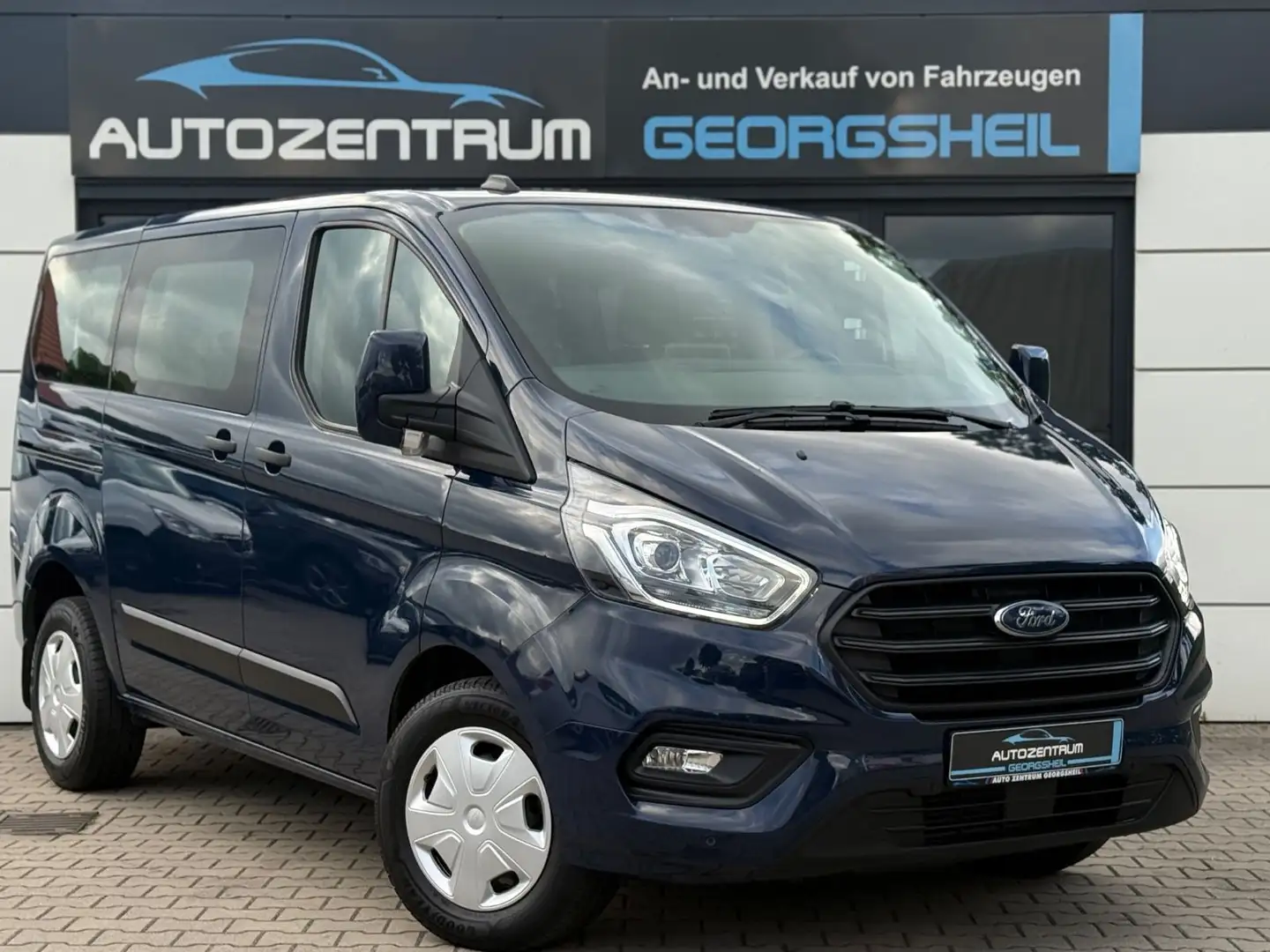 Ford Transit Custom 320 L1 Trend-LED-PDC-Navi-CarPlay Bleu - 1