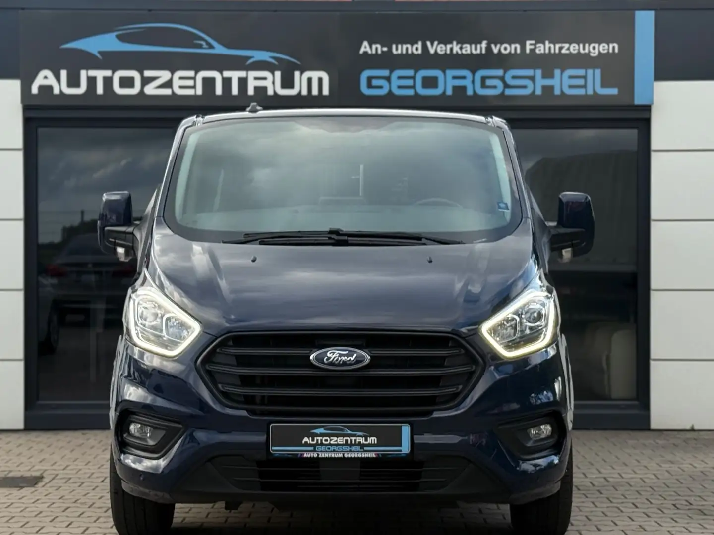 Ford Transit Custom 320 L1 Trend-LED-PDC-Navi-CarPlay Bleu - 2