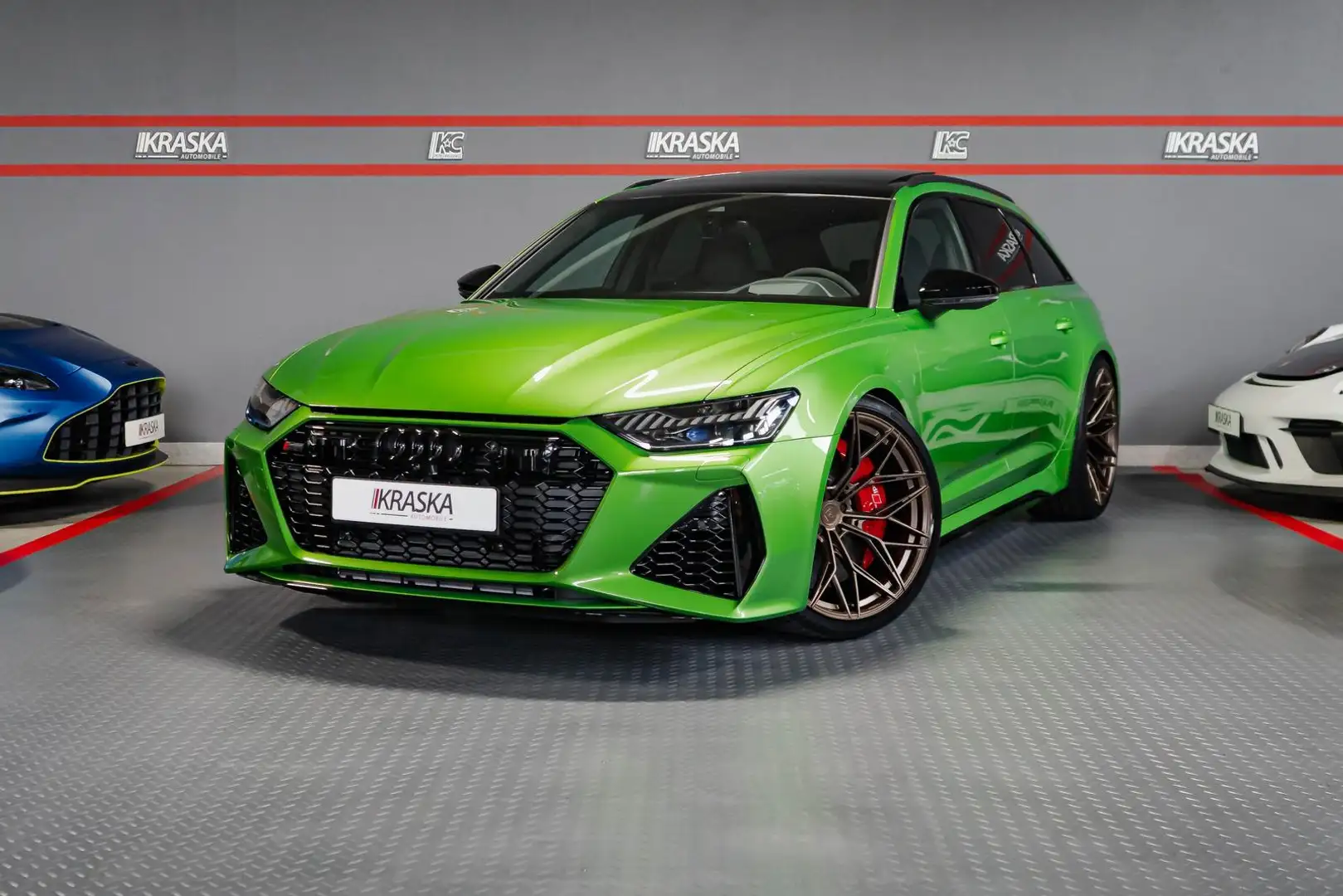 Audi RS6 4.0 TFSI quattro PANO B&O STHZ KERAMIK MTM Grün - 1