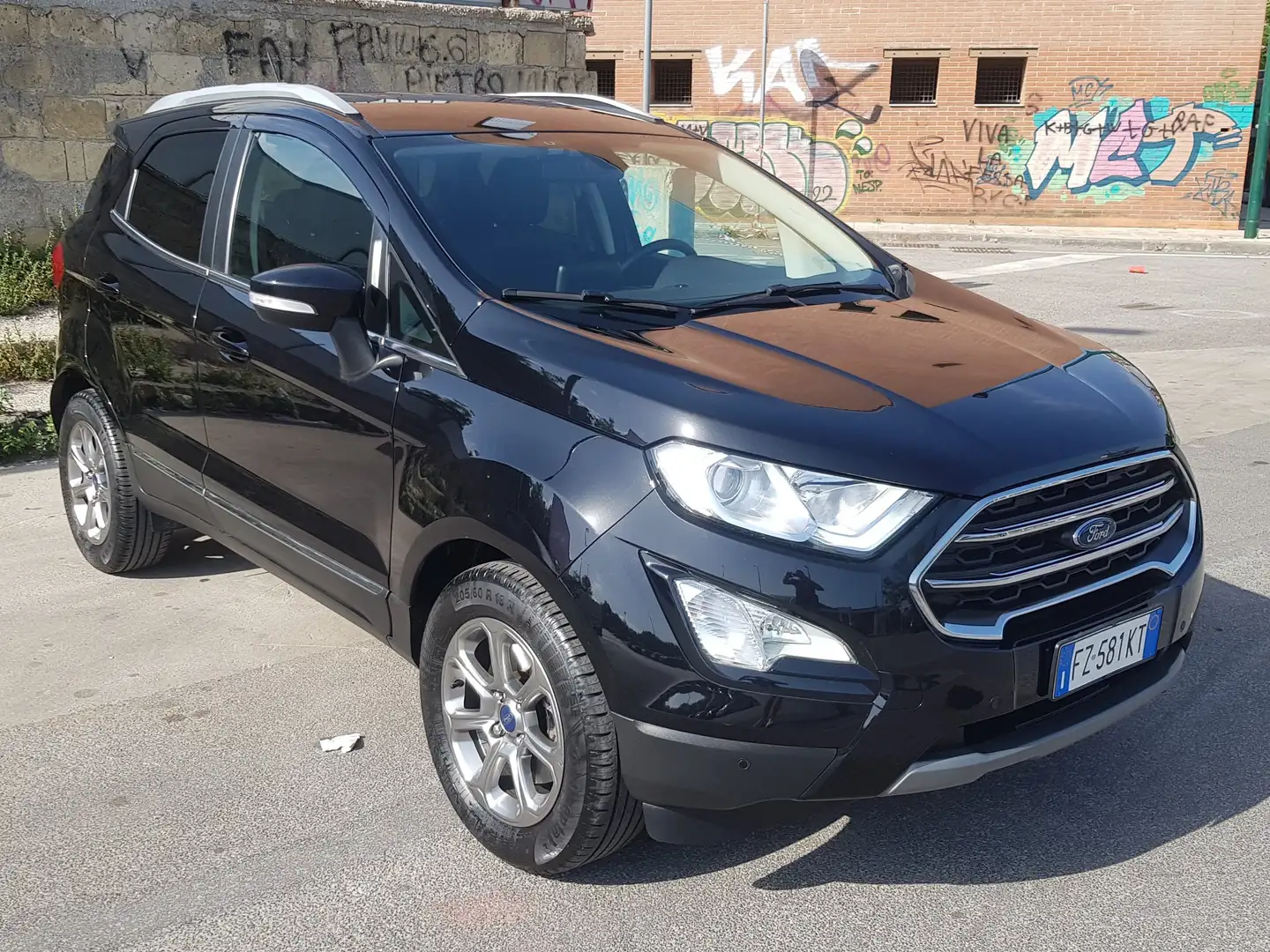 Ford EcoSport 2019 1.0 Ecoboost Titanium 100cv - Uni prop. Nero - 1