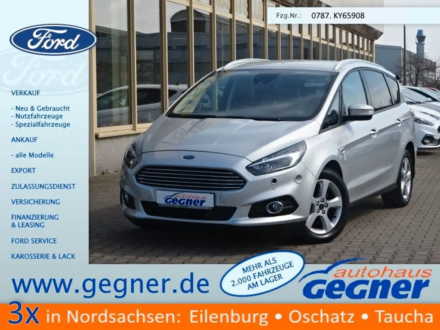 Ford S-Max 190PS Autm. Business Navi LED SHZ Ezüst - 1
