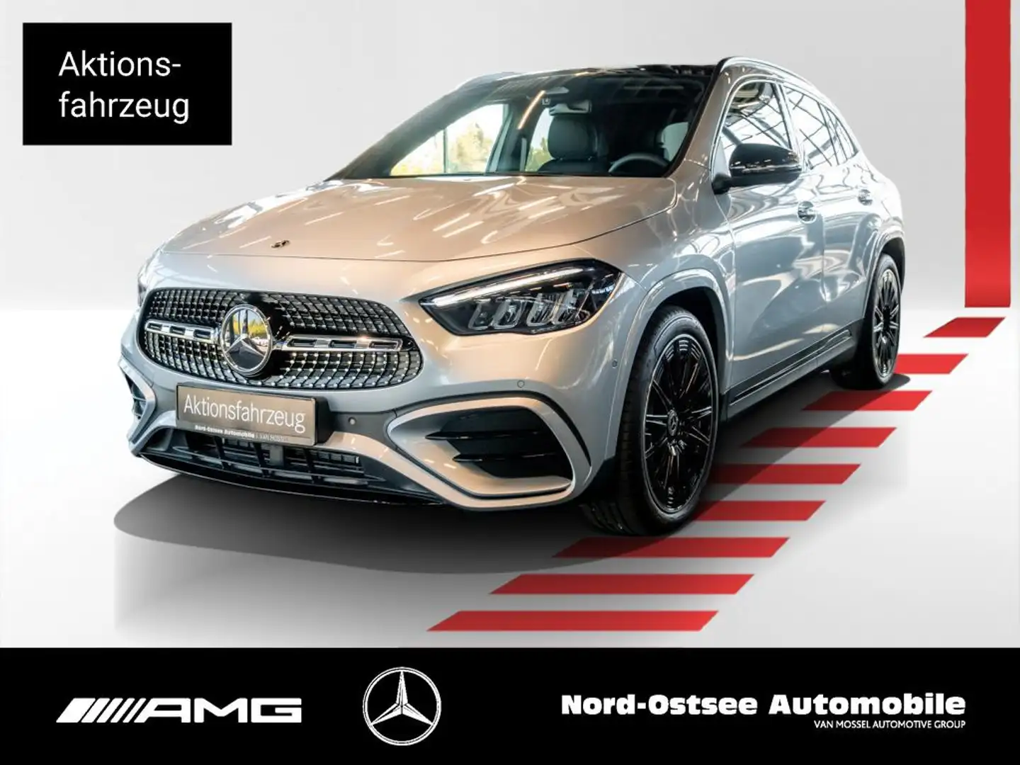 Mercedes-Benz GLA 180 AMG-EDITION NIGHT PANO AHK DISTRON 20-ZO Silber - 1