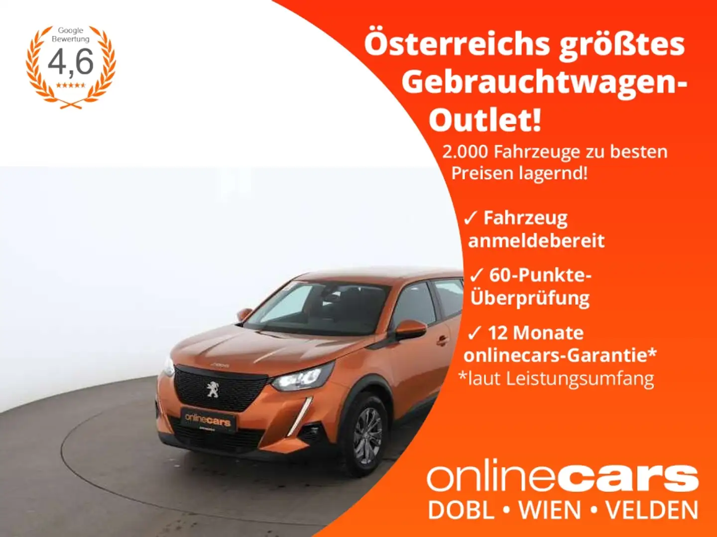 Peugeot 2008 1.5 BlueHDi 100 Active LED TEMPOMAT R-CAM Oranje - 1