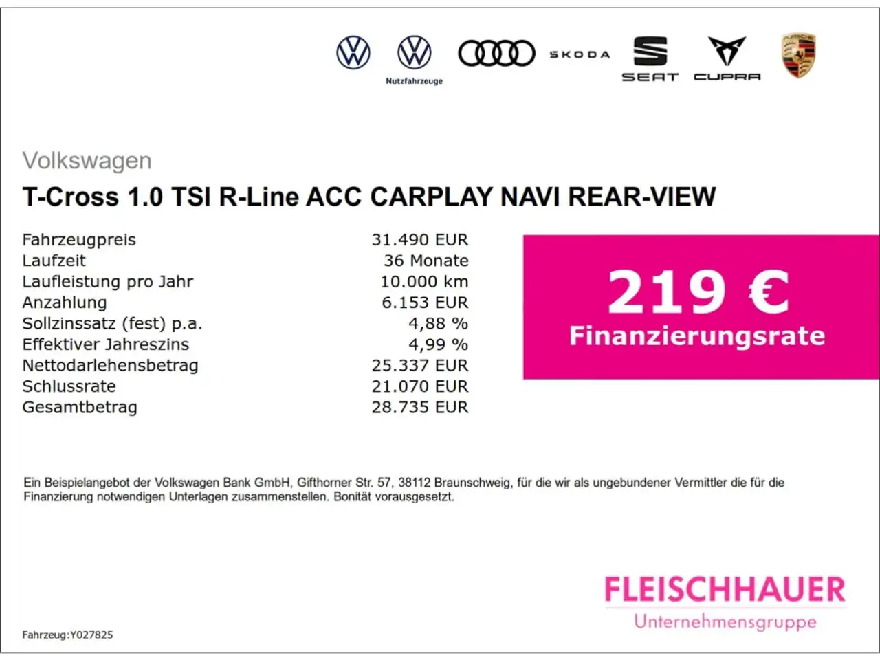Volkswagen T-Cross 1.0 TSI R-Line ACC CARPLAY NAVI REAR-VIEW 3