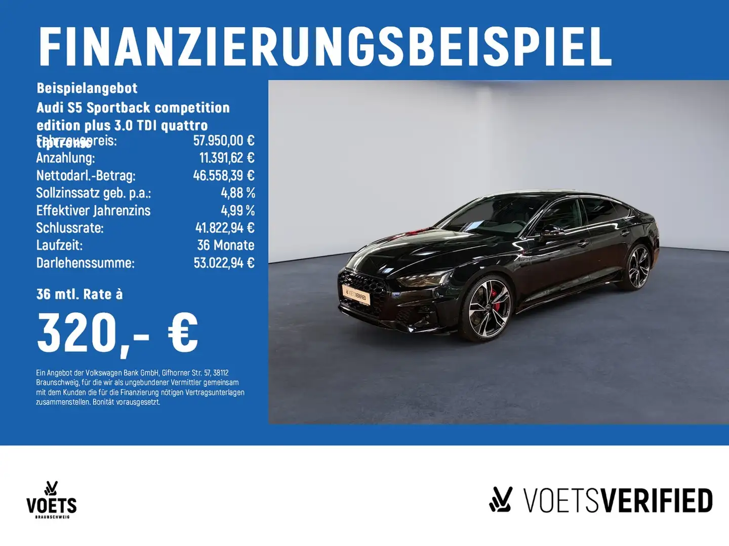 Audi S5 Sportback competition edition plus 3.0 TDI quat... Schwarz - 2