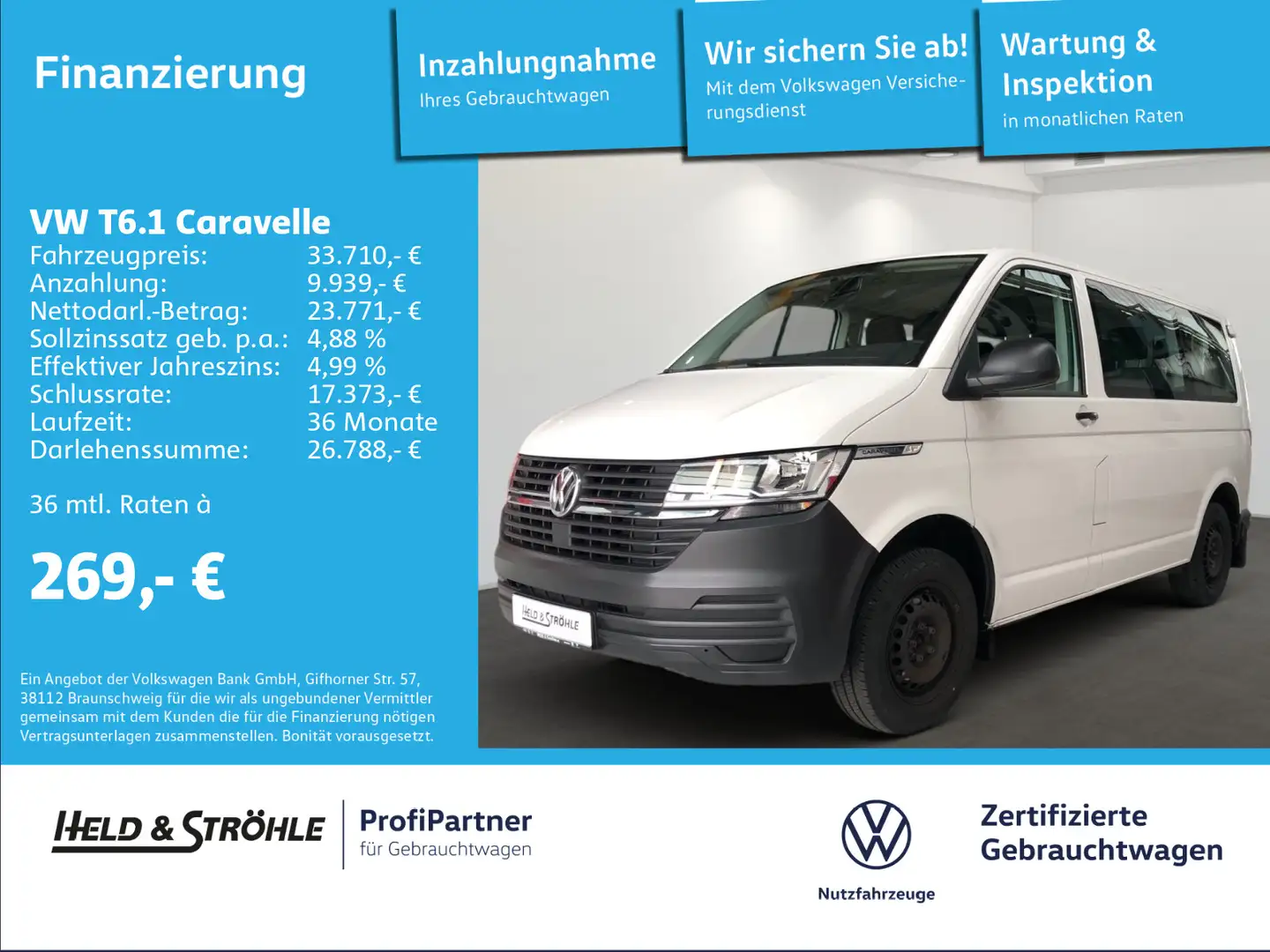 Volkswagen T6.1 Caravelle Trendline 2.0 TDI 9SITZE PDC Blanco - 1