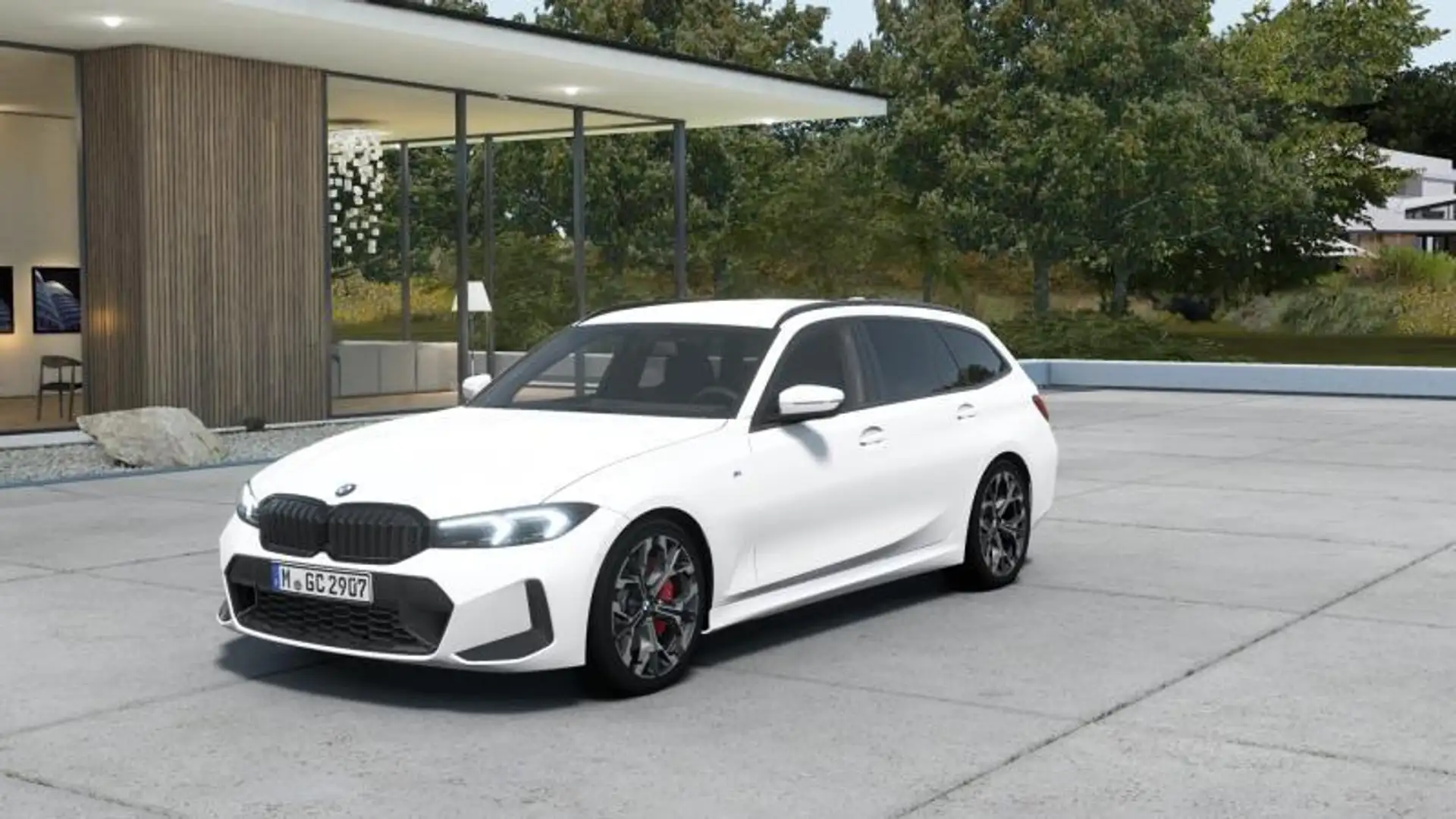 BMW 320 d Touring mhev 48V xdrive MSport Pro auto Bianco - 1