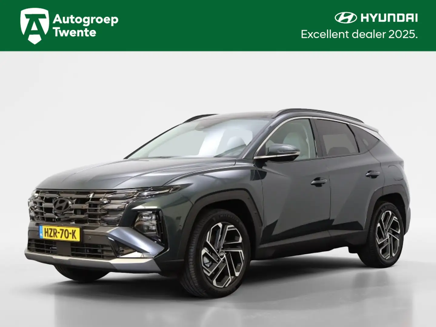 Hyundai TUCSON 1.6 T-GDI HEV Premium Sky | Panoramadak | Navigati Groen - 1