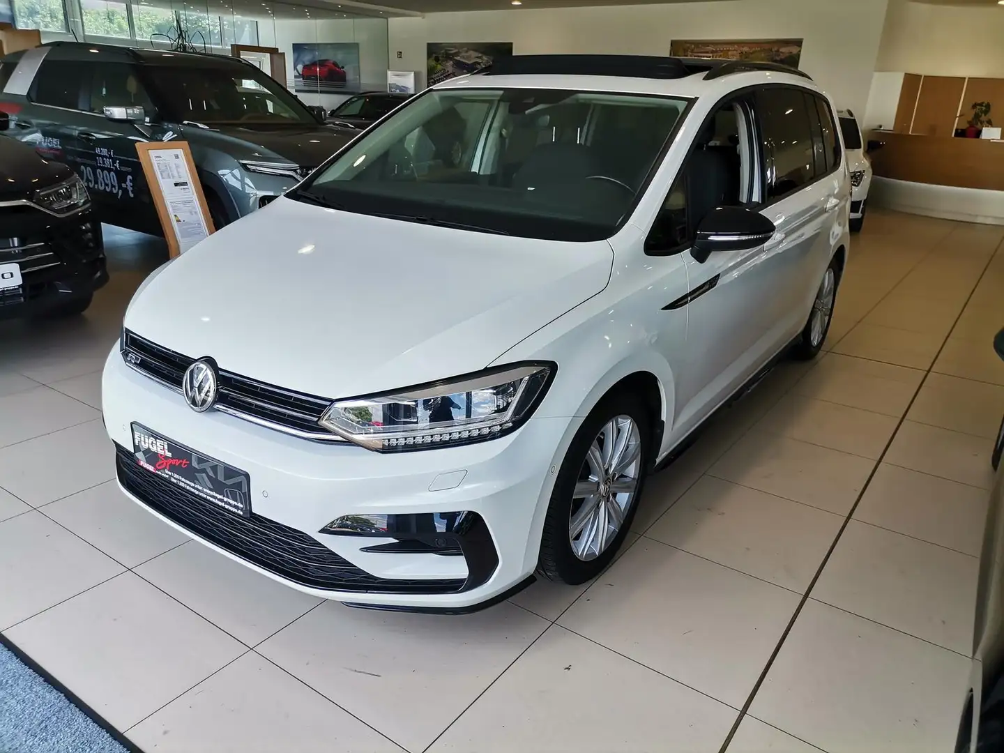 Volkswagen Touran 1.4 TSI  Highline DSG R-Line|7Sitzer|AHZV Blanc - 2