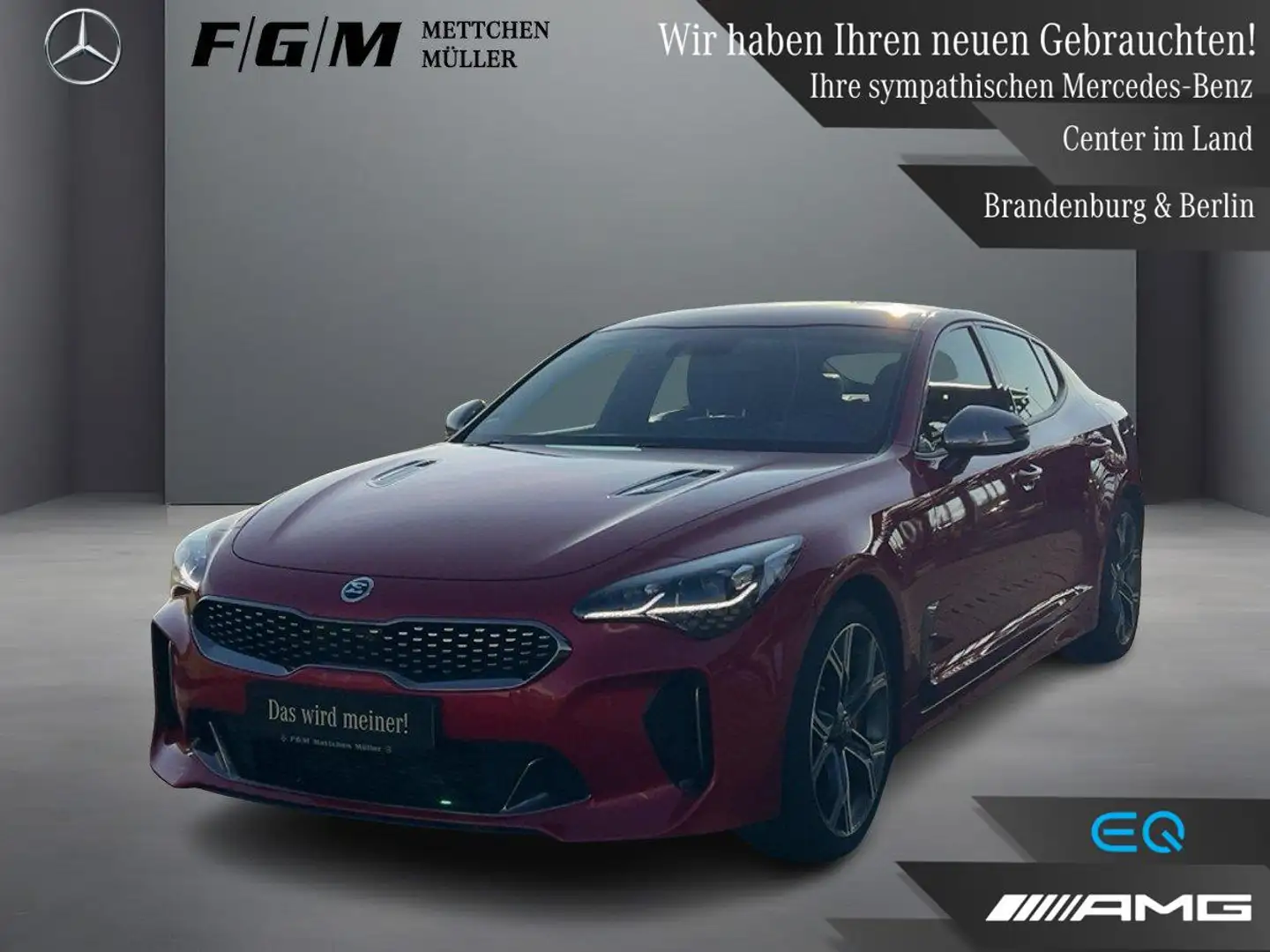 Kia Stinger 3.3 V6 GT HeadUp|Sitzhz|SmartKey|TWA Rojo - 1