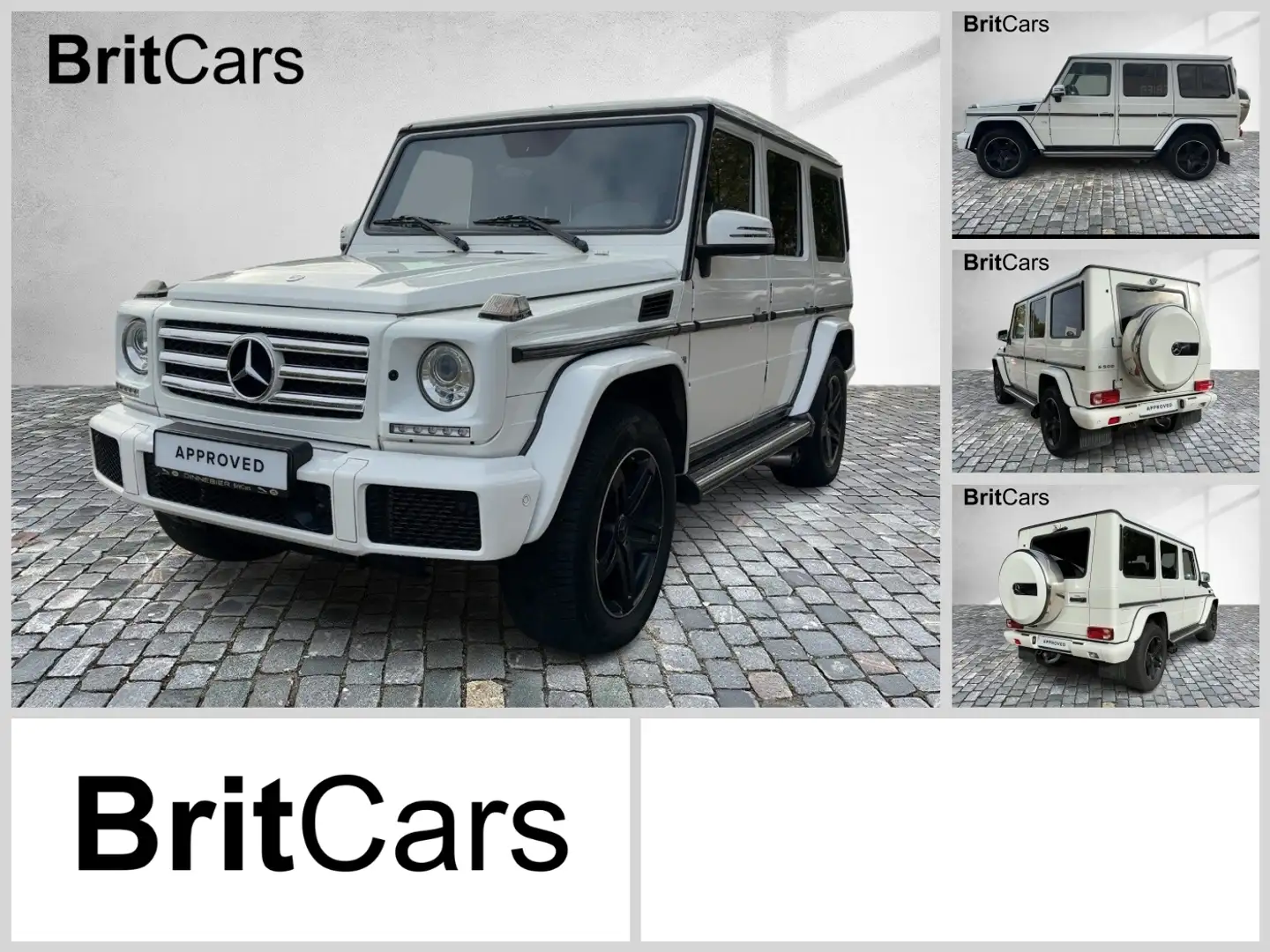 Mercedes-Benz G 500 ACC NAVI TWA 4xSHZ AHK LEDER SD Sportausp. Blanc - 1