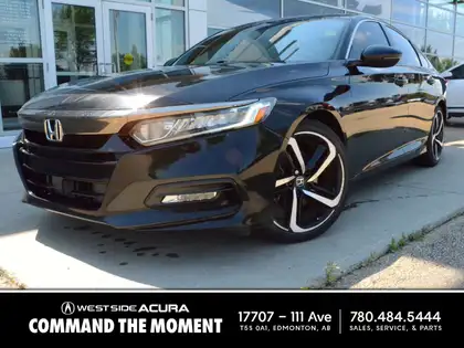 Black 2019 Honda Accord Sedan Front-Wheel Drive Automatic